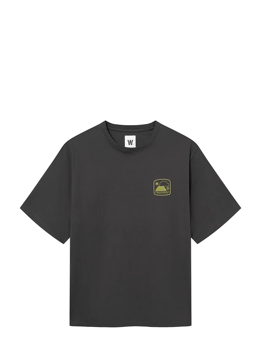 WOOD WOOD - WWAce outsider tee 25419 - lühikeste varrukatega t-särgid - pirate black - 1