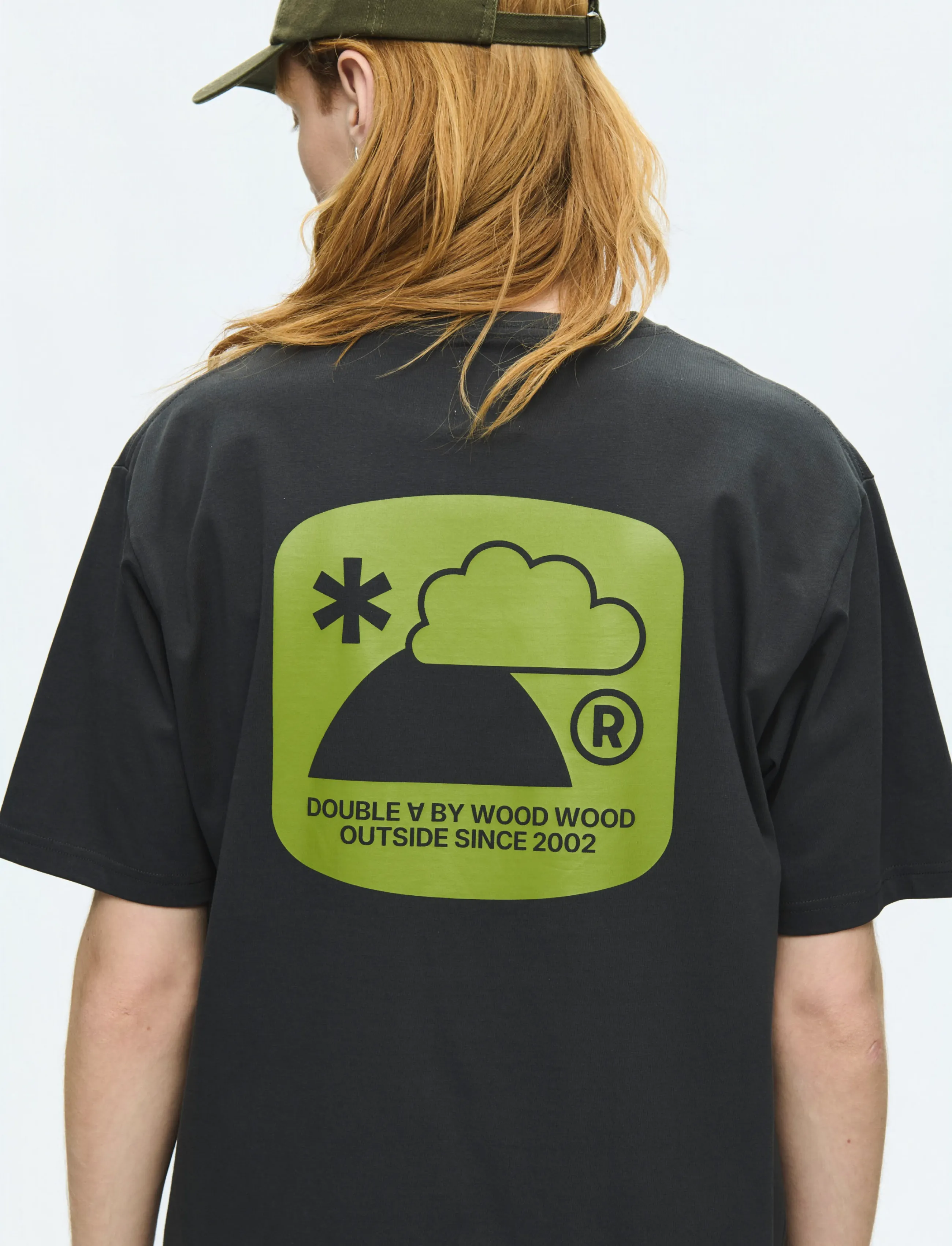WOOD WOOD WWAce outsider tee 25419 - T-shirts - PIRATE BLACK / black