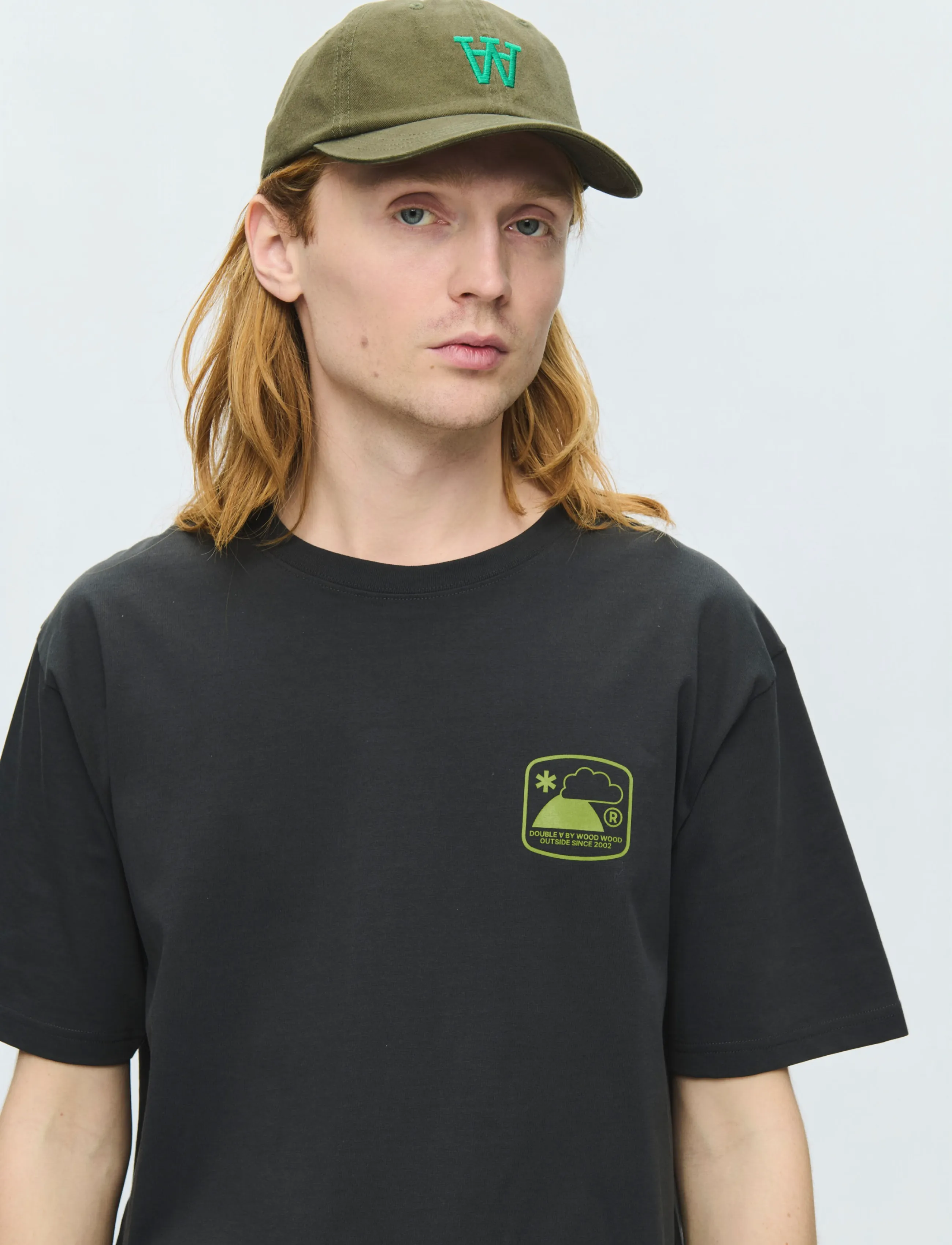 WOOD WOOD - WWAce outsider tee 25419 - kortærmede t-shirts - pirate black - 3