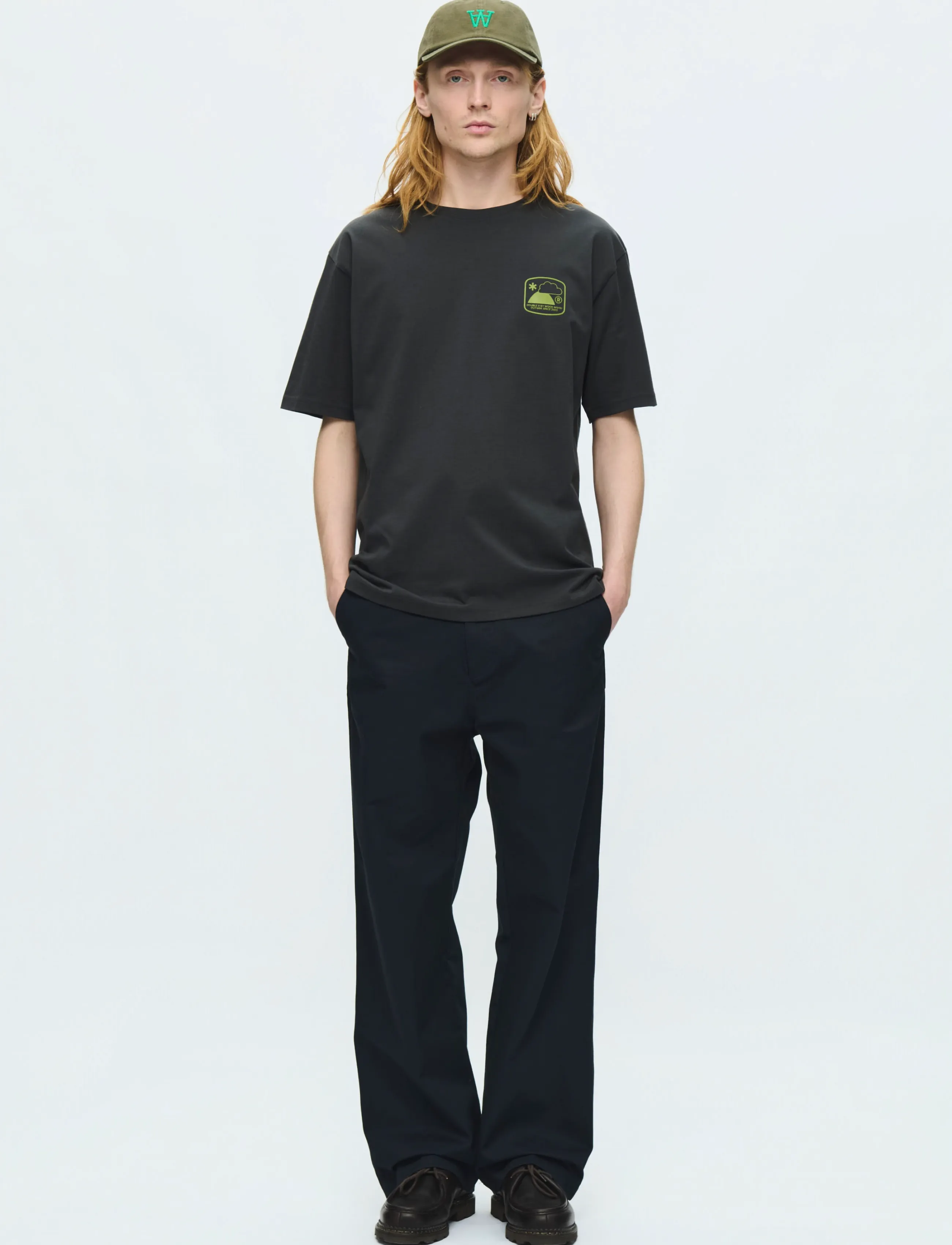 WOOD WOOD - WWAce outsider tee 25419 - kortærmede t-shirts - pirate black - 4