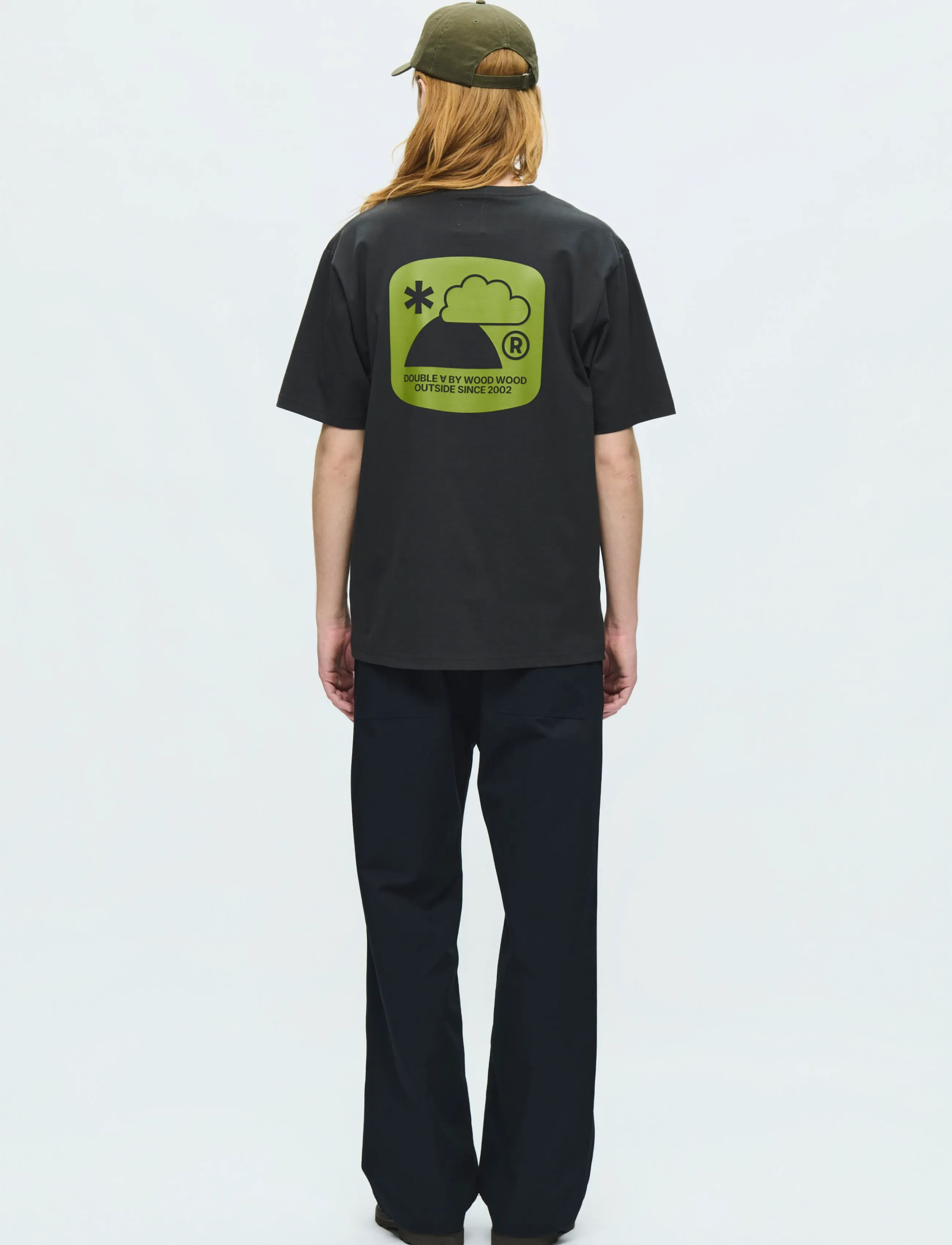WOOD WOOD - WWAce outsider tee 25419 - kortærmede t-shirts - pirate black - 5