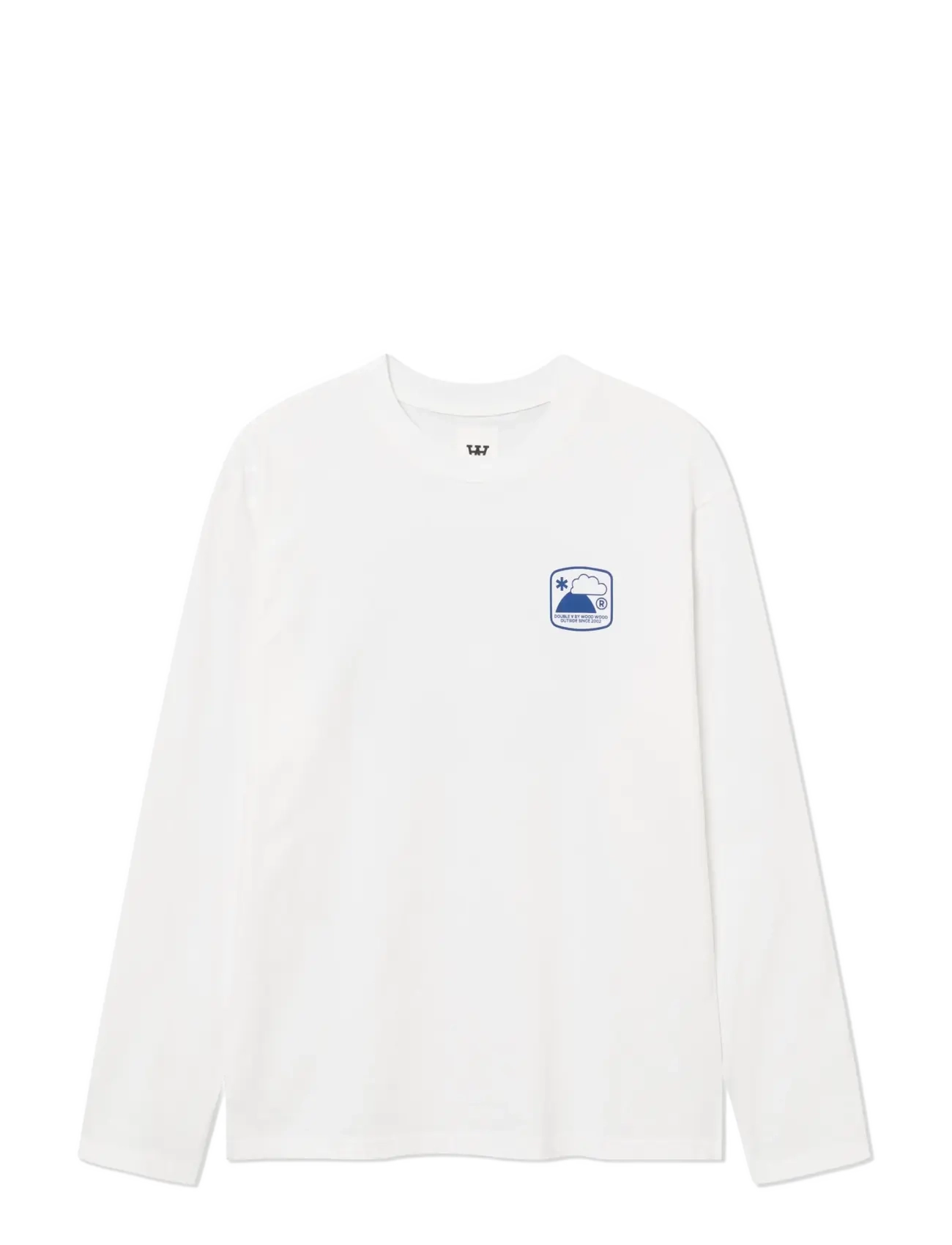 WOOD WOOD - WWLiam outsider LS tee 25419 - pikkade varrukatega t-särgid - bright white - 1