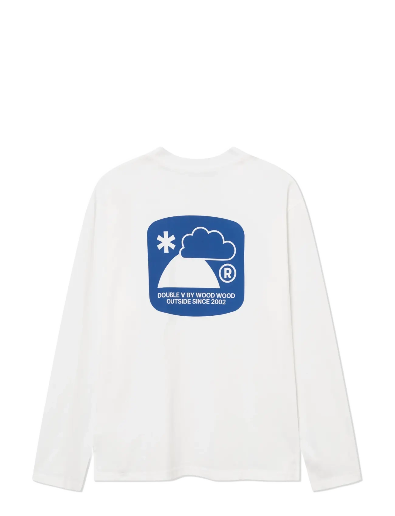 WOOD WOOD - WWLiam outsider LS tee 25419 - pikkade varrukatega t-särgid - bright white - 2
