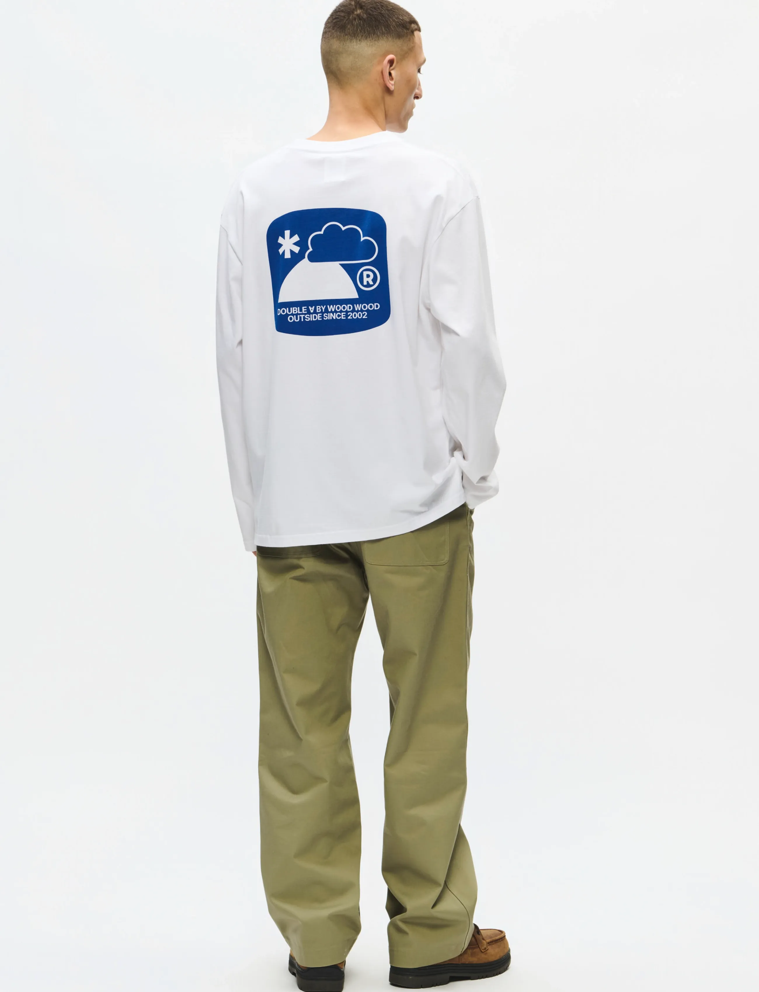 WOOD WOOD - WWLiam outsider LS tee 25419 - pikkade varrukatega t-särgid - bright white - 4