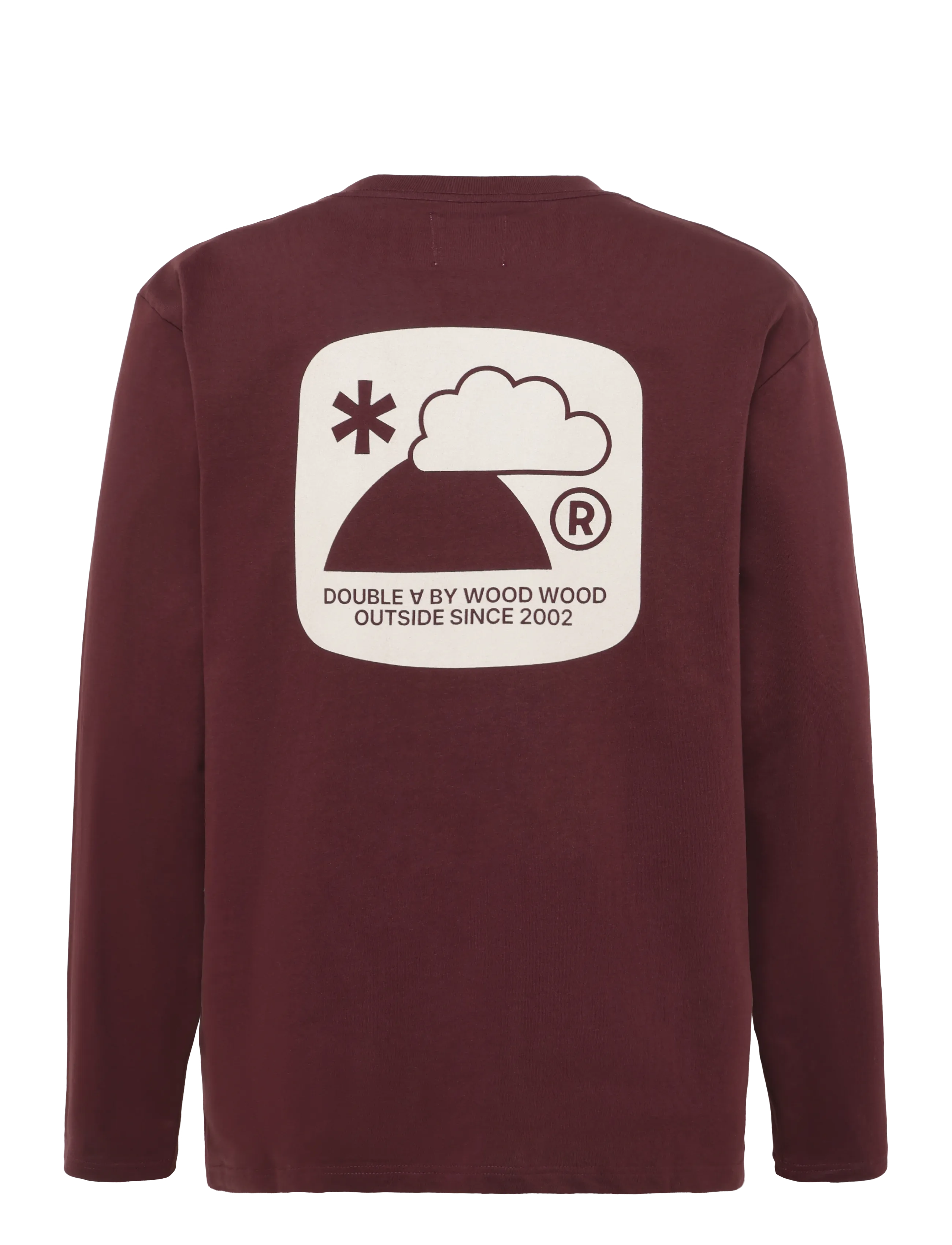 WOOD WOOD - WWLiam outsider LS tee 25419 - långärmade t-shirts - decadent chocolate - 2
