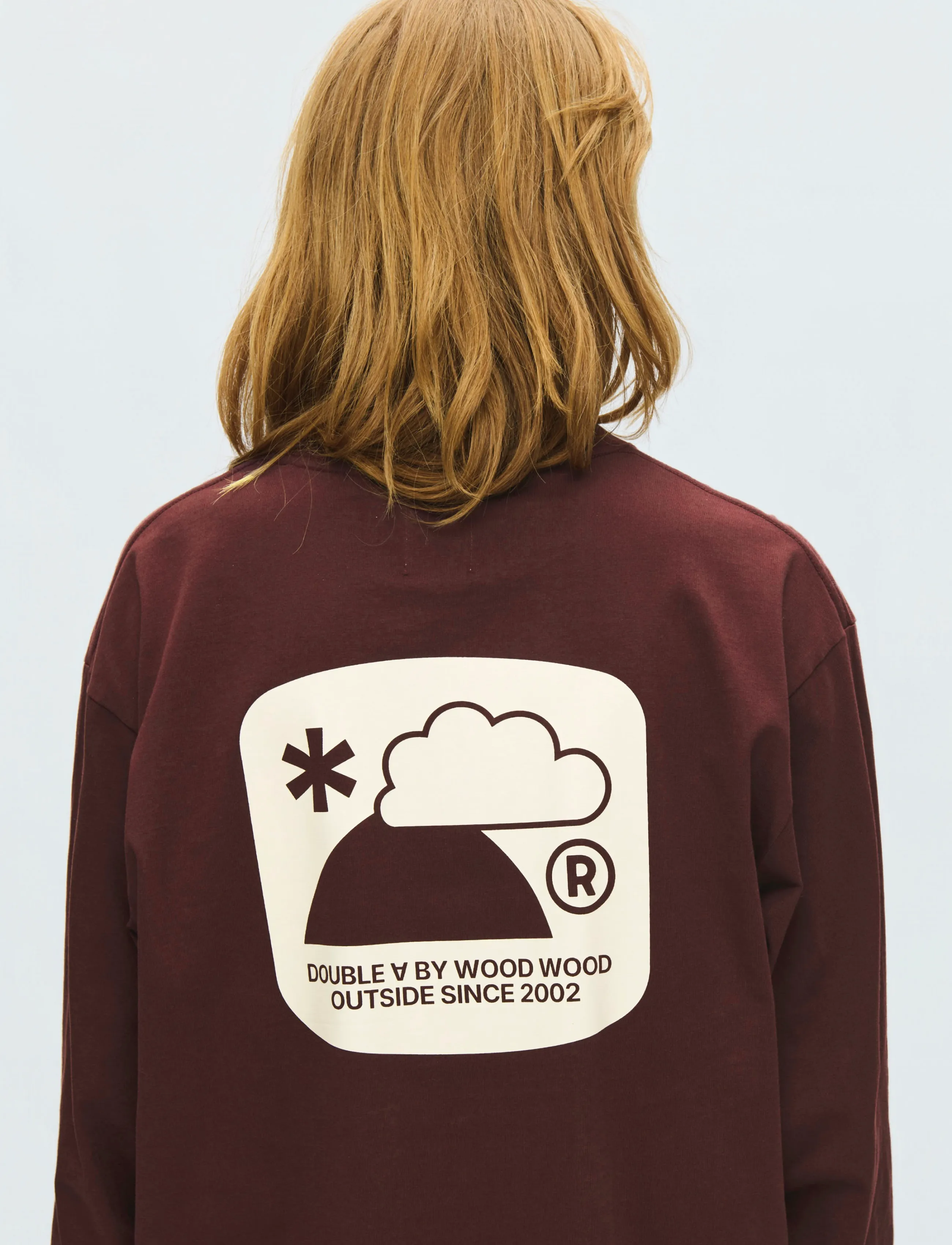 WOOD WOOD - WWLiam outsider LS tee 25419 - långärmade t-shirts - decadent chocolate - 3