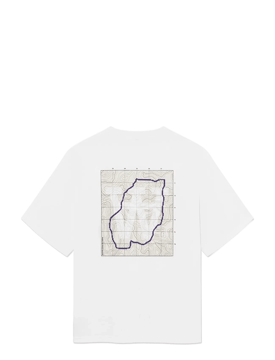WOOD WOOD - WWLiam map tee 25220 - kurzärmelige t-shirts - bright white - 2