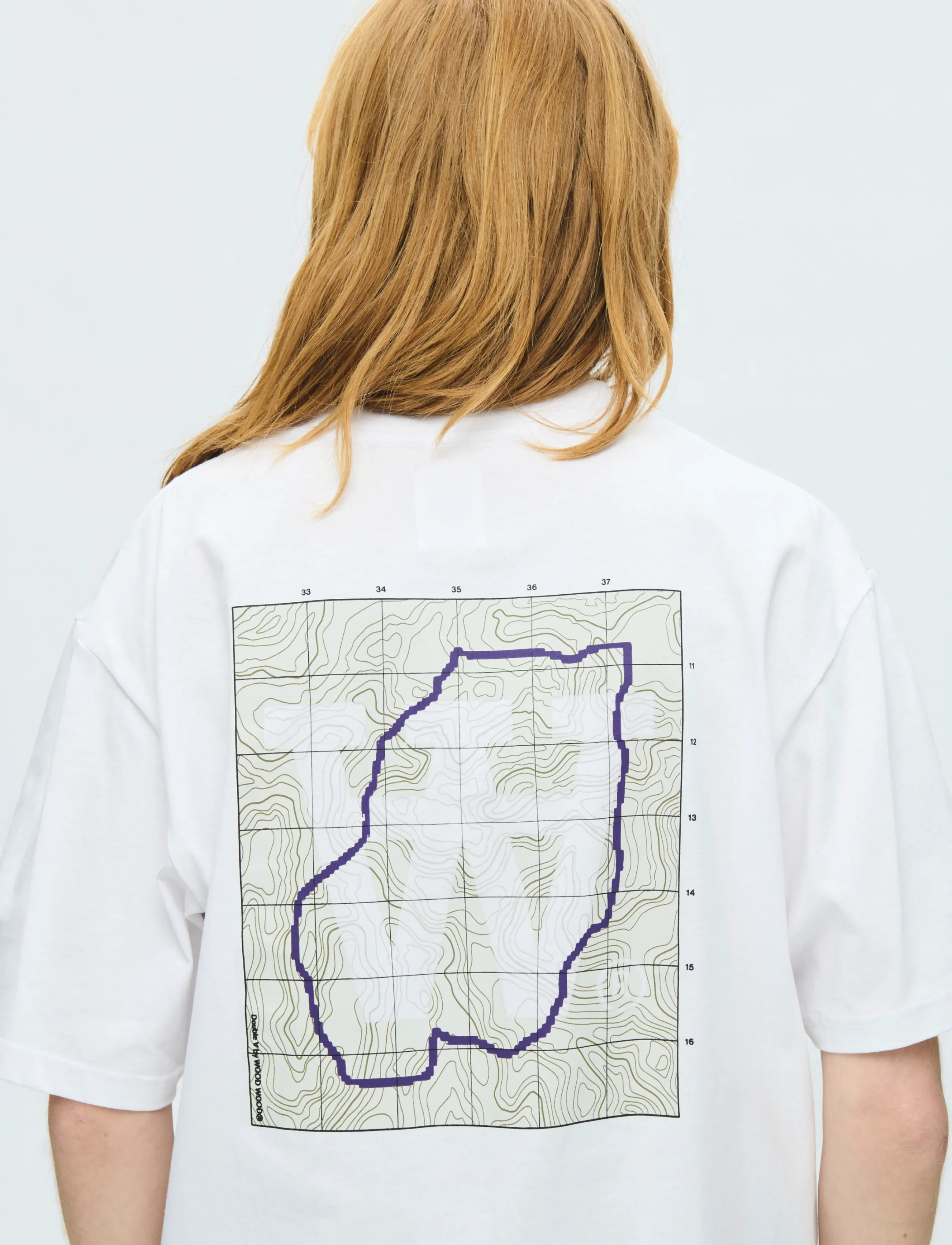 WOOD WOOD WWLiam map tee 25220 - Kläder - BRIGHT WHITE / white