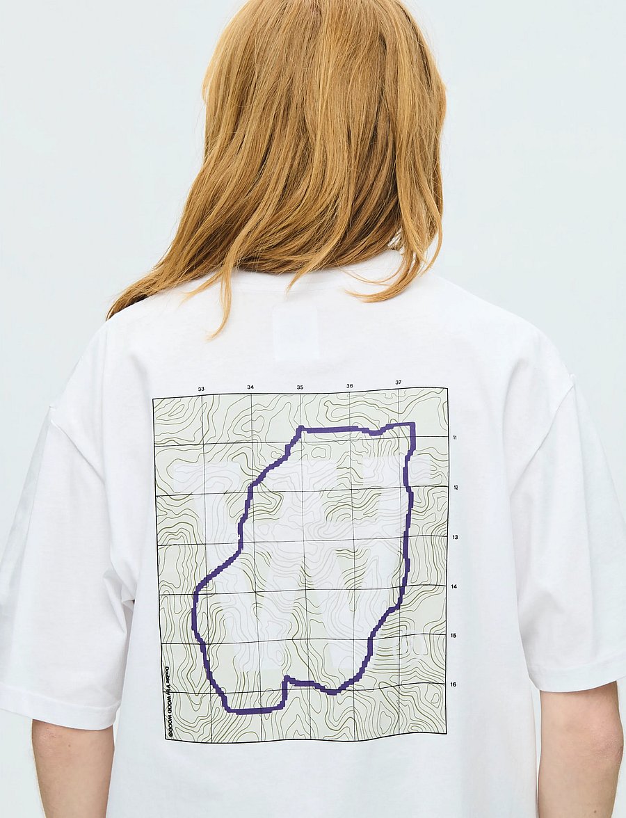 WOOD WOOD - WWLiam map tee 25220 - kurzärmelige t-shirts - bright white - 0