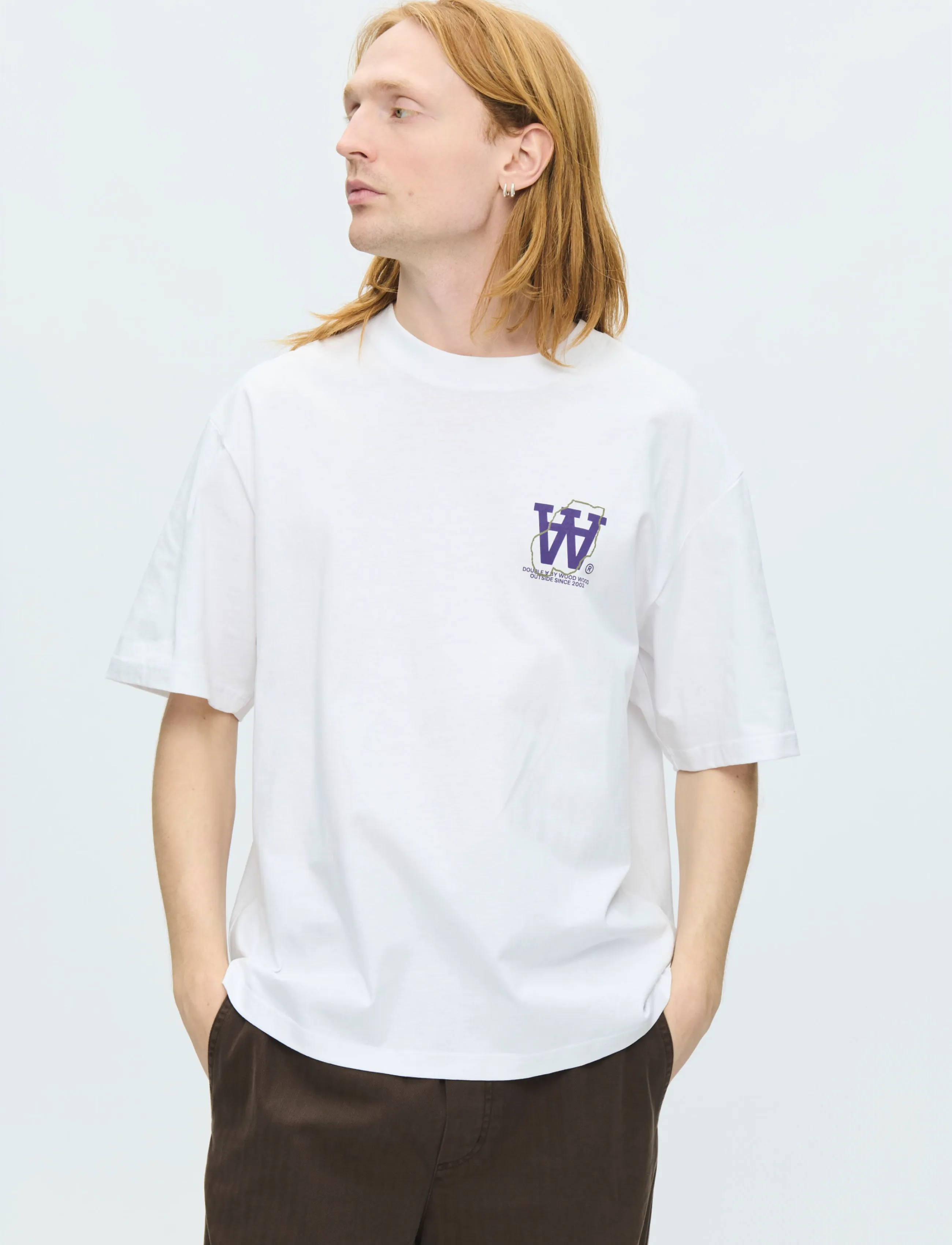WOOD WOOD Wwliam Map Tee 25220 t-shirts herr – bild 5