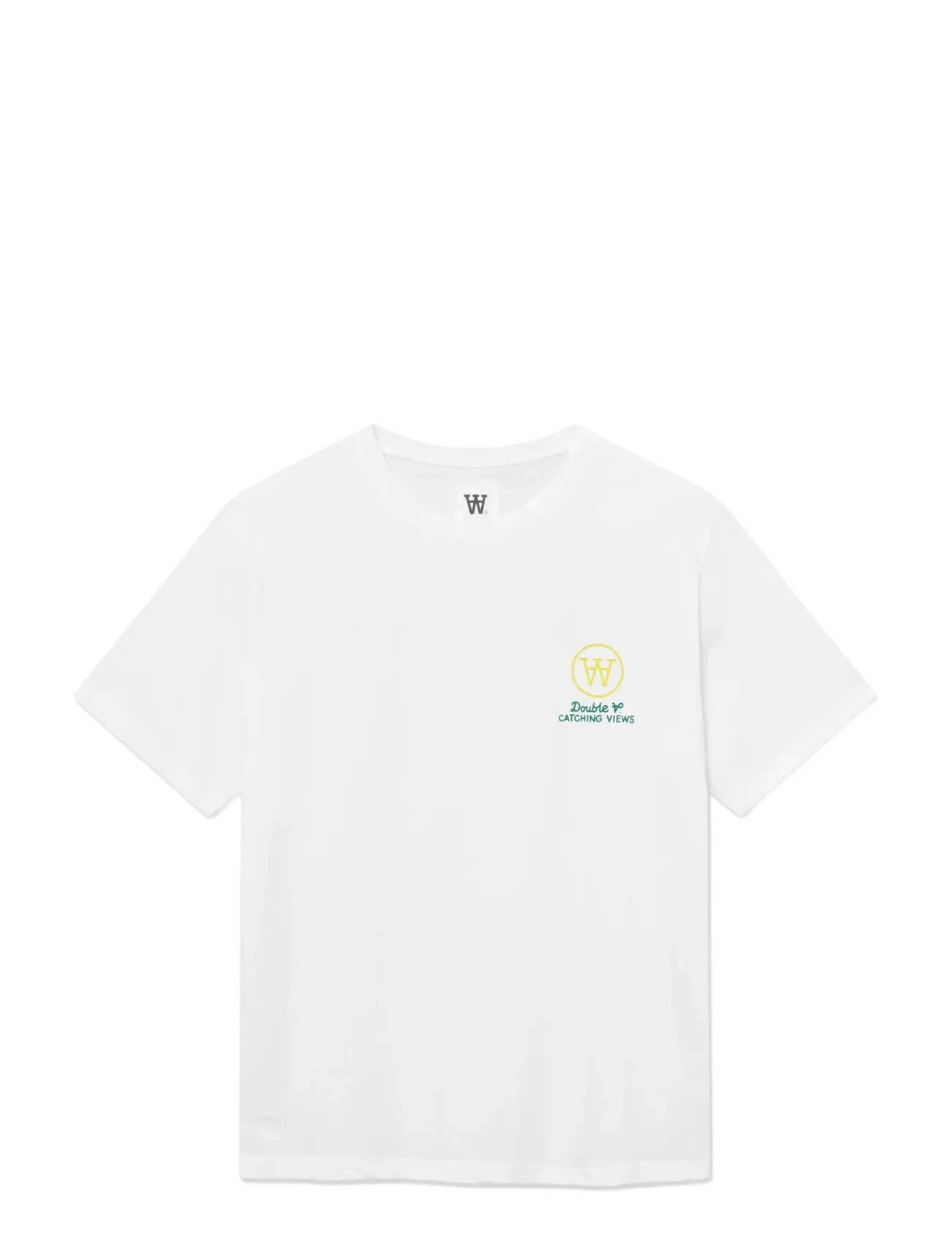 WOOD WOOD - WWAce birder tee 25074 - kurzärmelige t-shirts - bright white - 1
