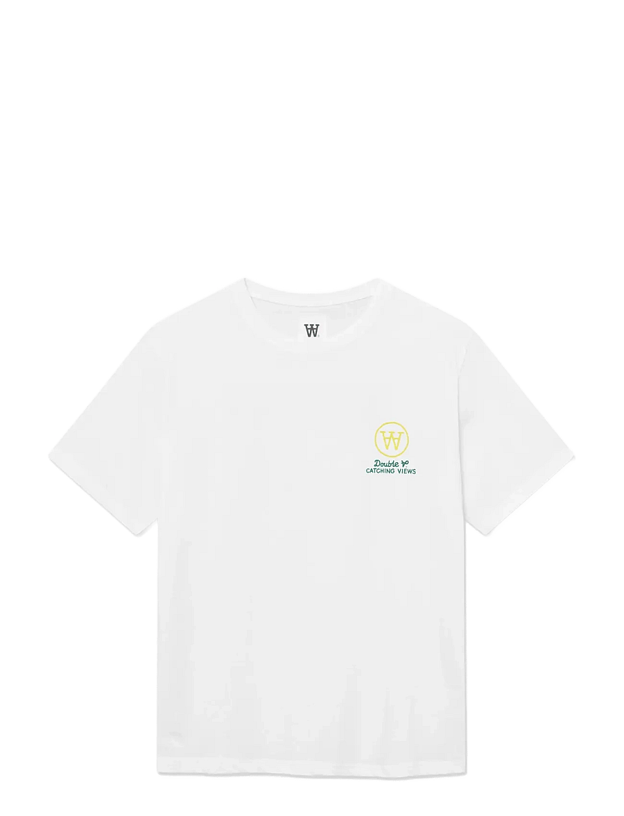 WOOD WOOD - WWAce birder tee 25074 - kurzärmelige t-shirts - bright white - 1