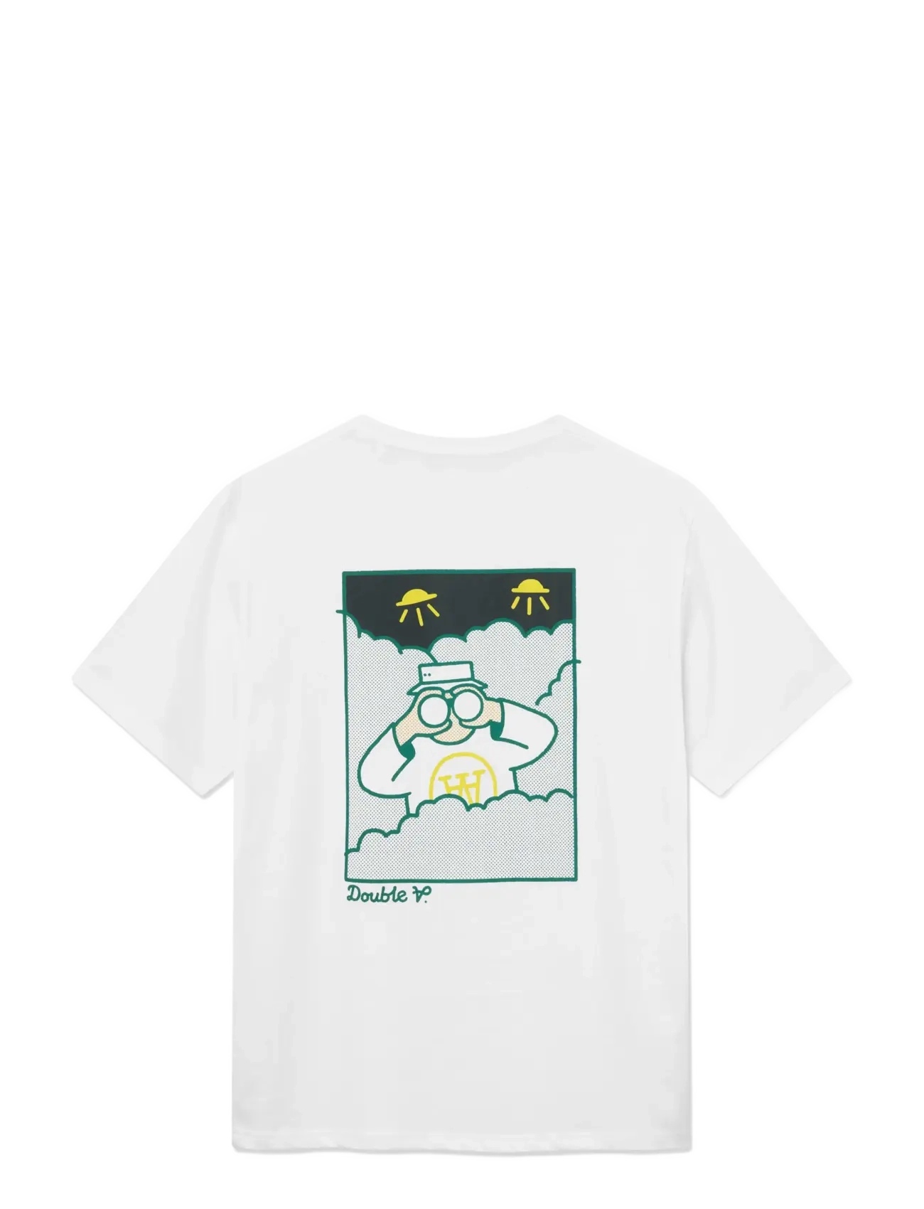 WOOD WOOD - WWAce birder tee 25074 - kurzärmelige t-shirts - bright white - 2