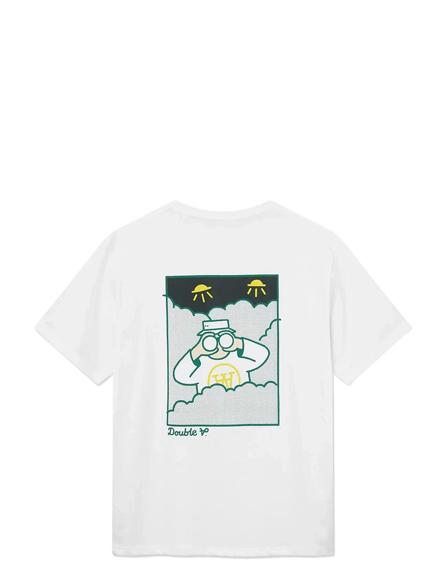 WOOD WOOD - WWAce birder tee 25074 - kurzärmelige t-shirts - bright white - 2