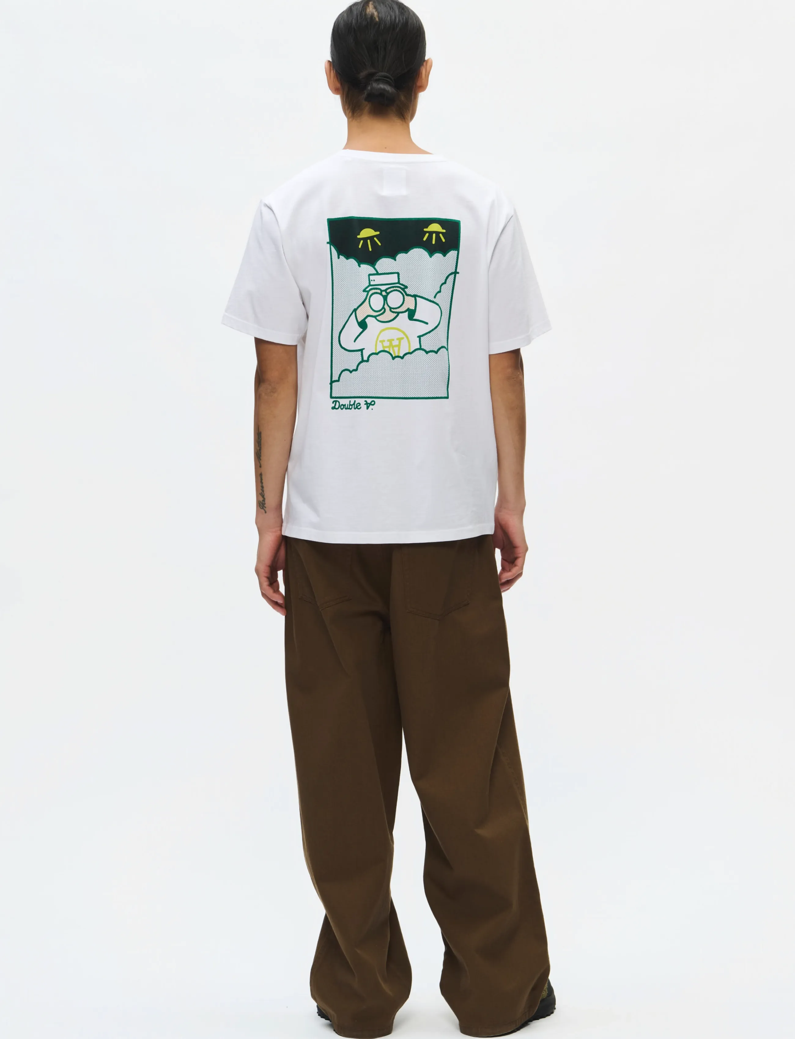 WOOD WOOD WWAce birder tee 25074 - T-Shirts - BRIGHT WHITE / white