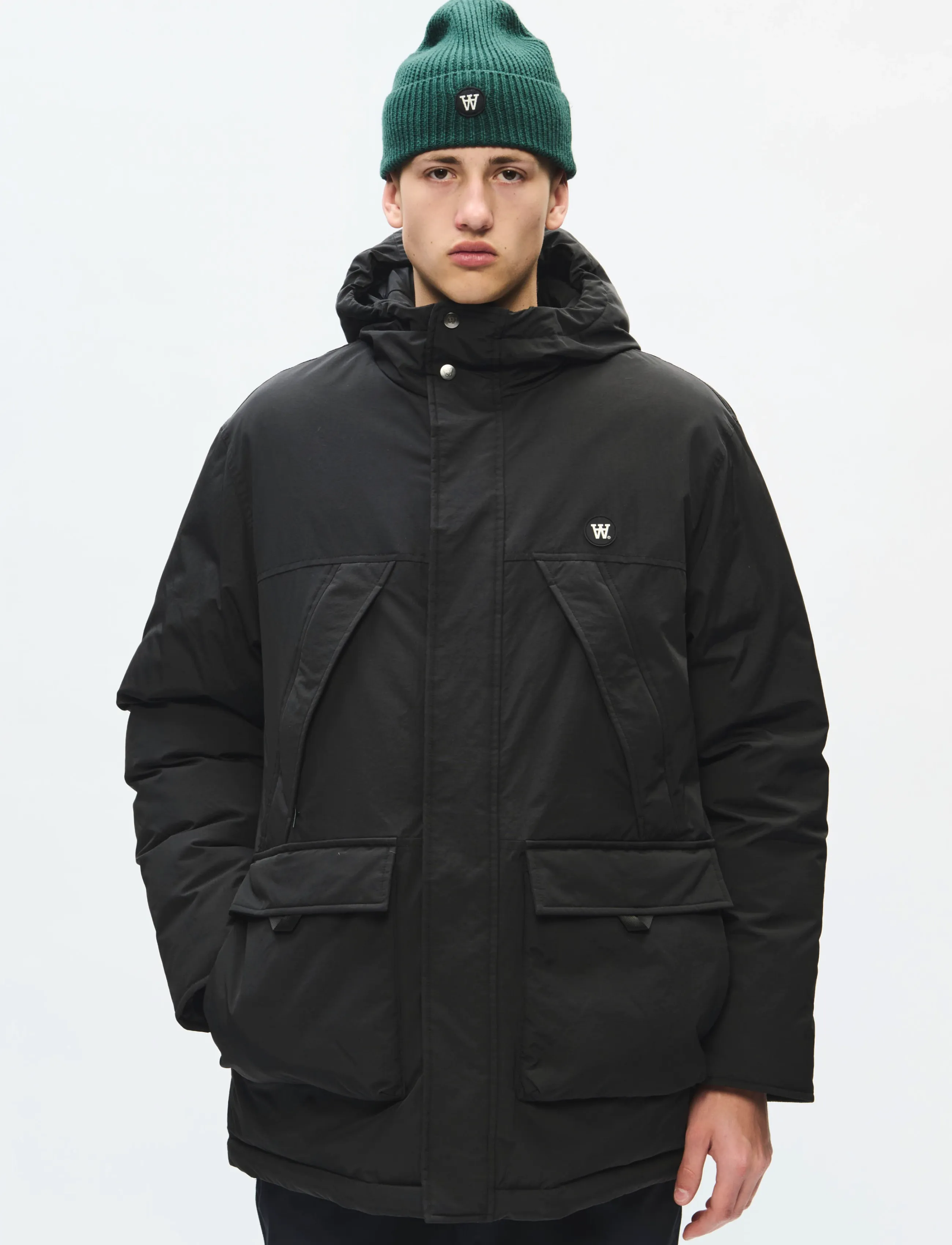 WOOD WOOD WWBastian x jacket 25491 - Dunjakker - METEORITE / black