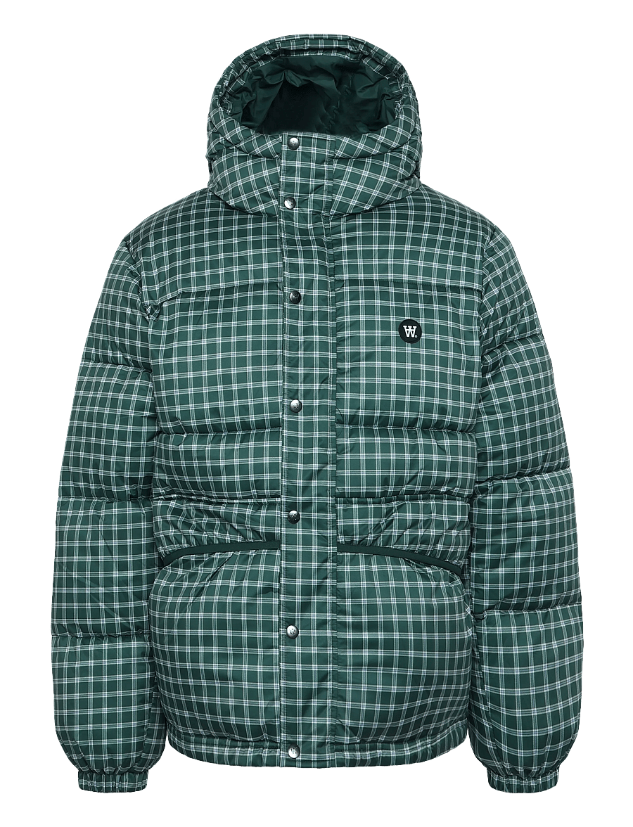 WOOD WOOD - WWKai x puffer jacket 25484 - down jackets - ponderosa pine check - 1