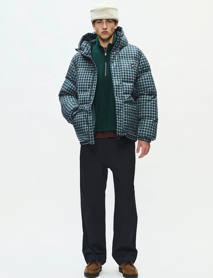 WOOD WOOD - WWKai x puffer jacket 25484 - daunenjacken - ponderosa pine check - 0