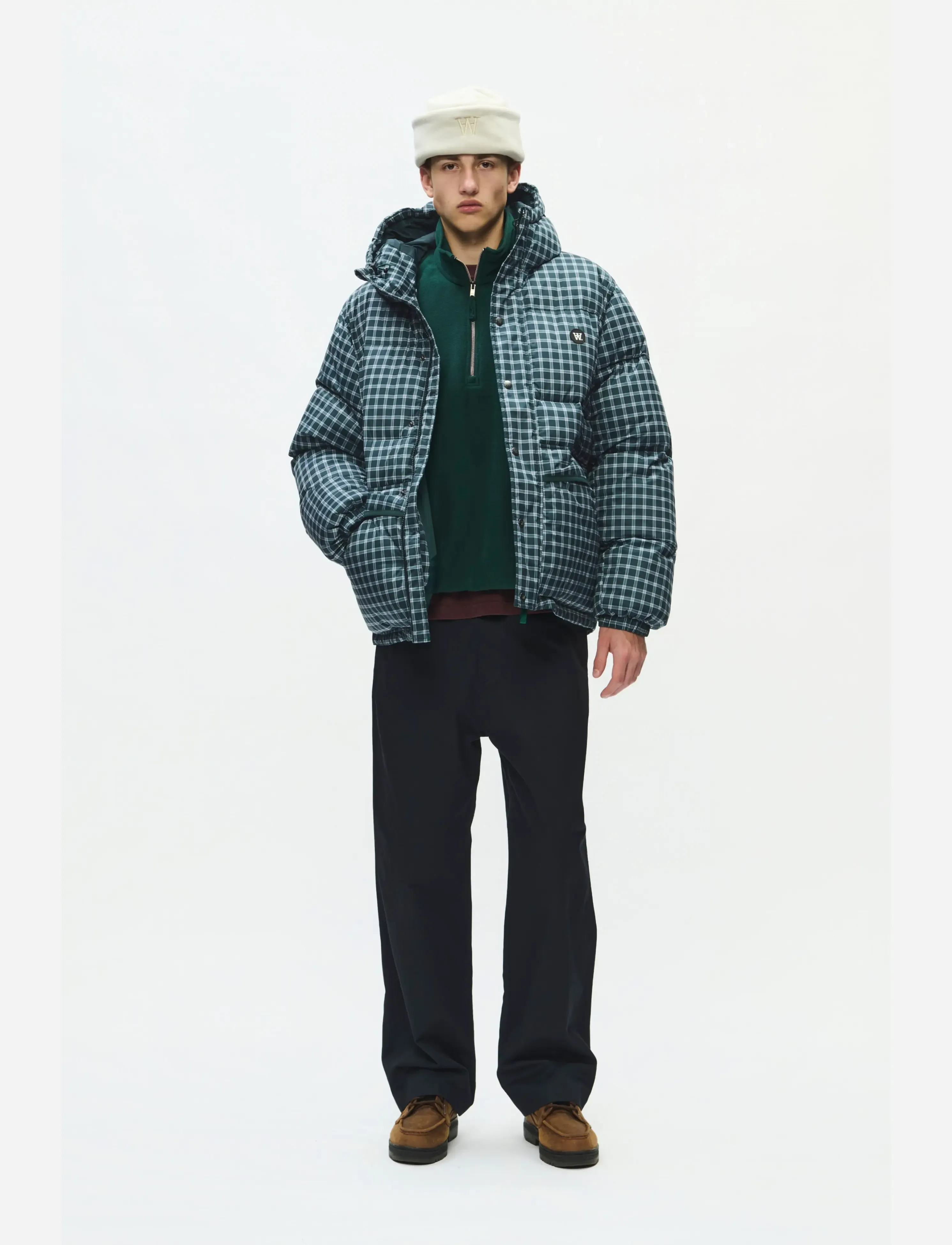 WOOD WOOD - WWKai x puffer jacket 25484 - ponderosa pine check - 3