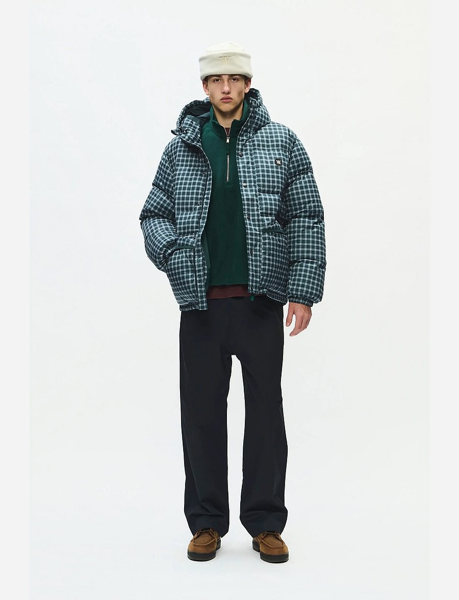 WOOD WOOD - WWKai x puffer jacket 25484 - down jackets - ponderosa pine check - 3