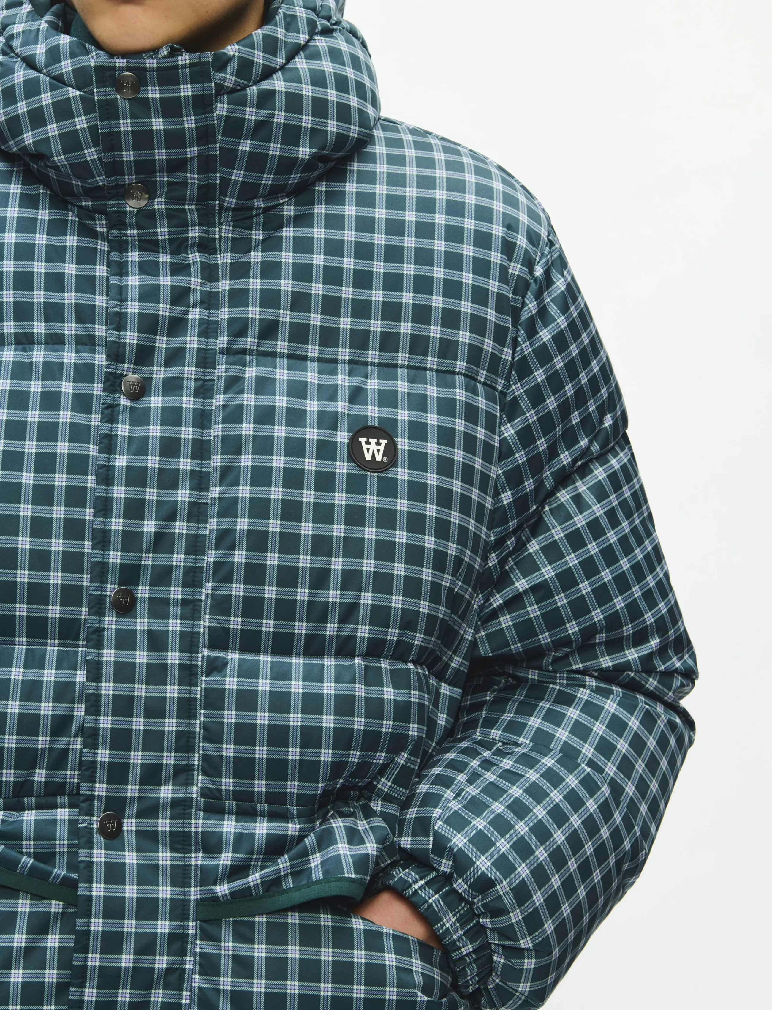 WOOD WOOD - WWKai x puffer jacket 25484 - ponderosa pine check - 5