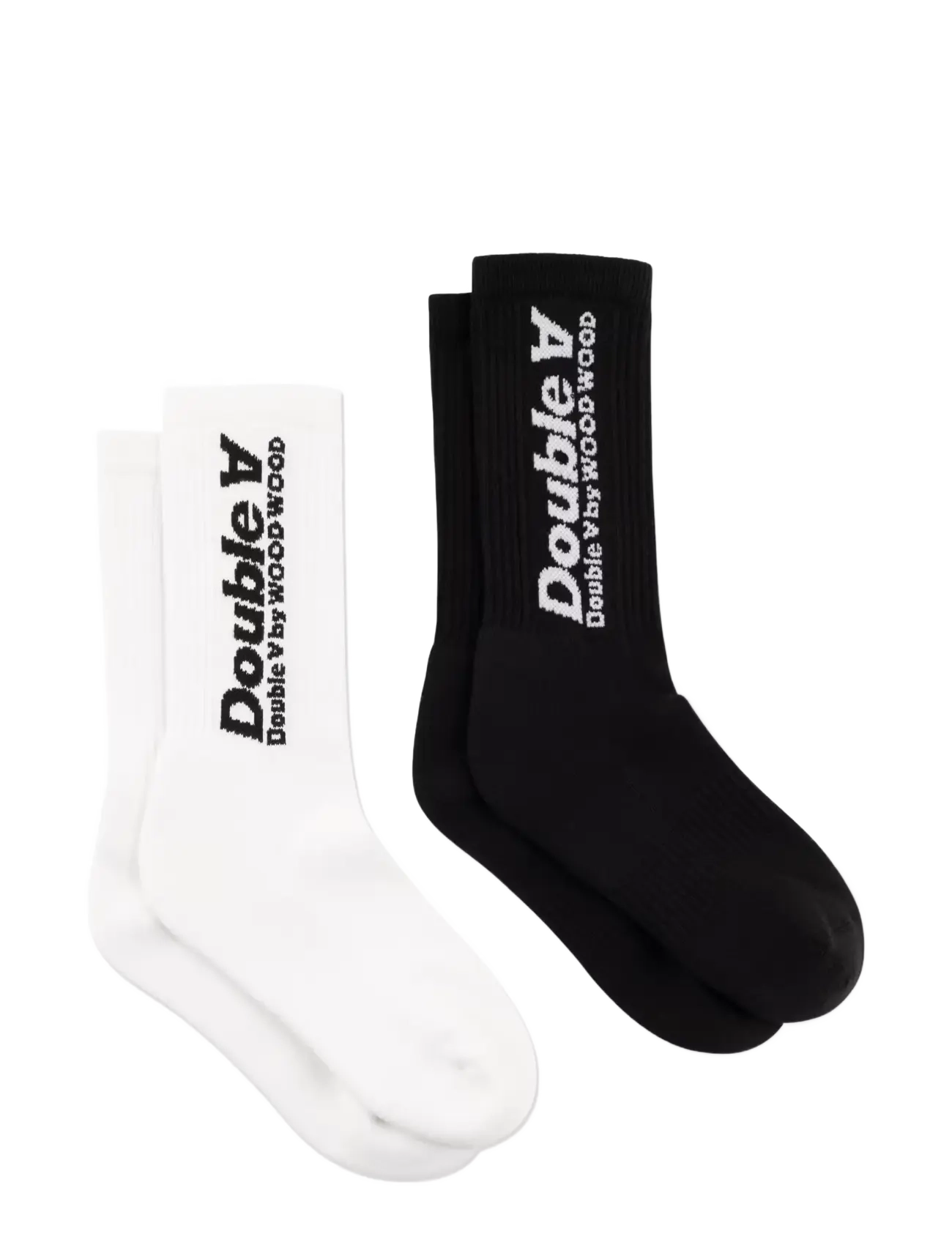 WOOD WOOD WWRyder 2 pack sock itc 25330 - Socken - BLACK/WHITE + WHITE/BLACK / black
