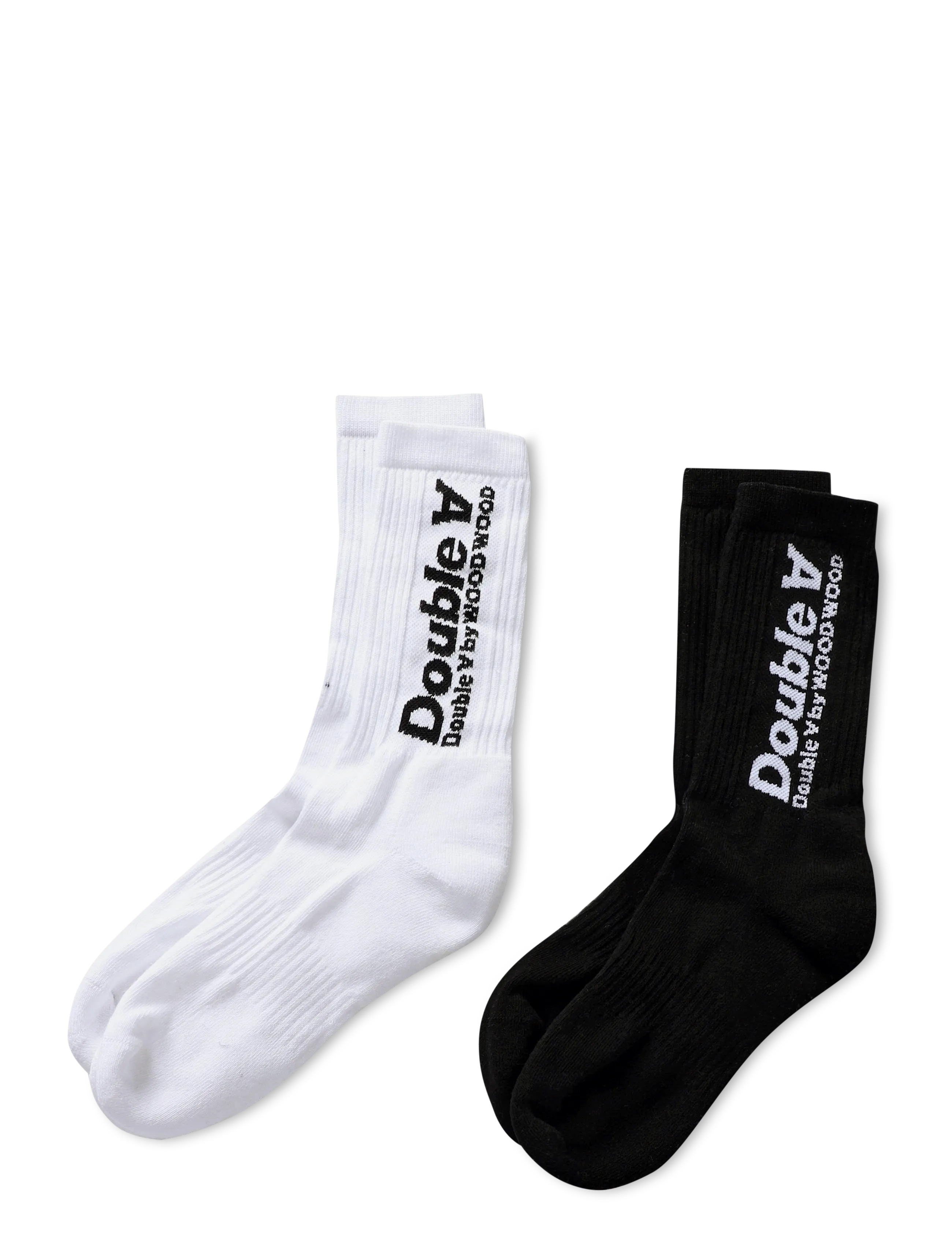 WOOD WOOD - WWRyder 2 pack sock itc 25330 - urheilusukat - black/white + white/black - 1