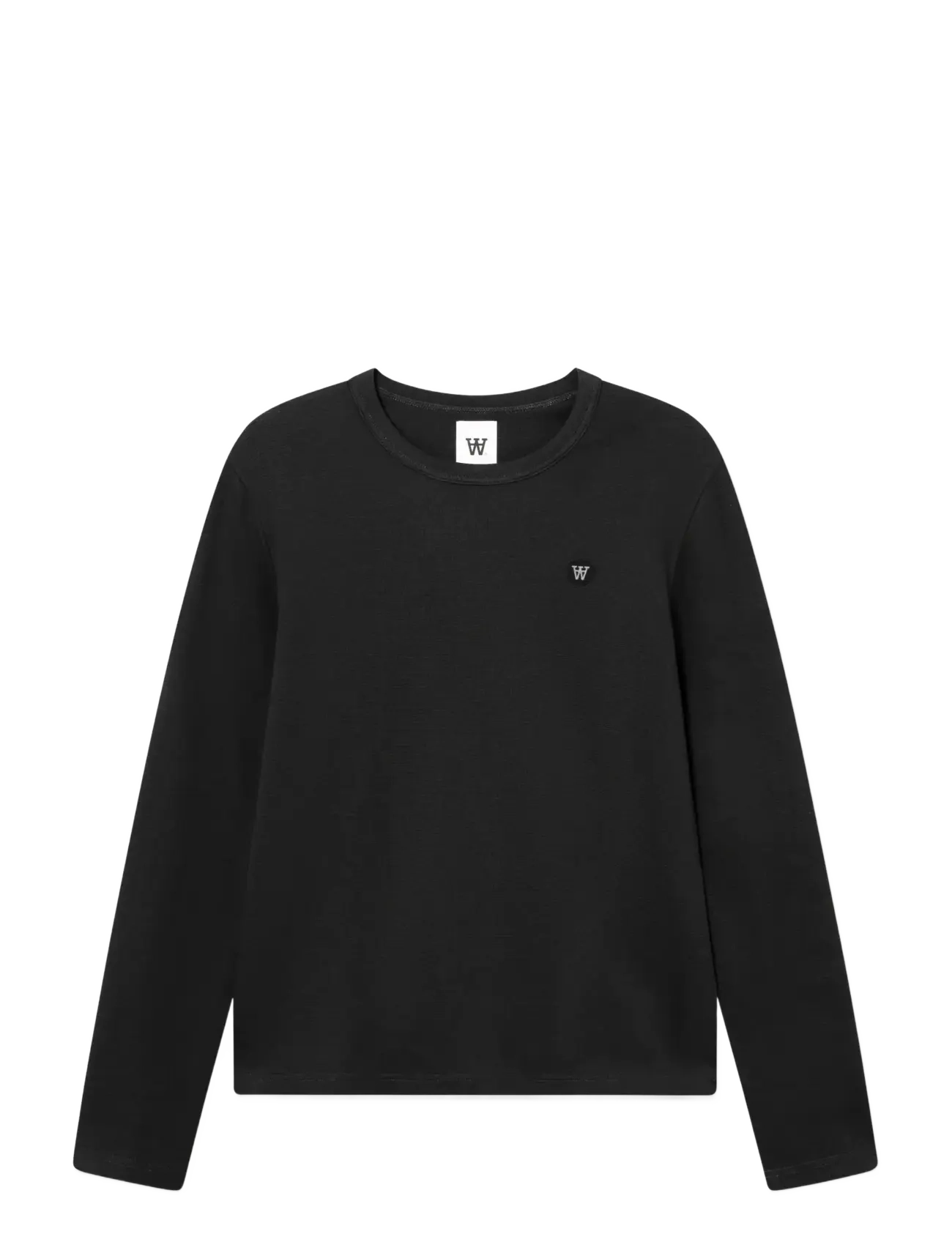WOOD WOOD WWAce LS tee 25074 - Langærmede T-shirts - BLACK BEAUTY / black
