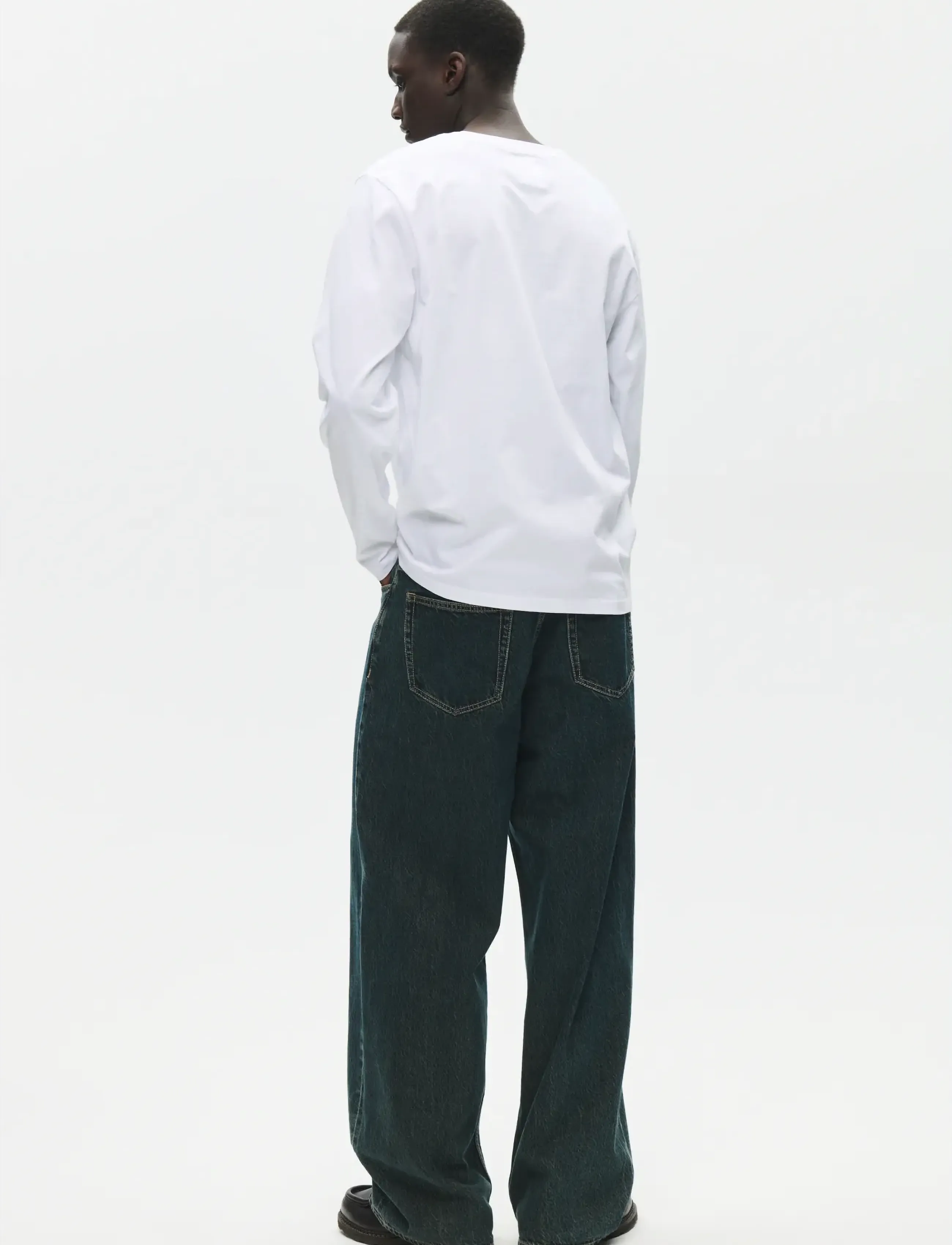 WOOD WOOD - WWAce LS tee 25074 - pikkade varrukatega t-särgid - bright white - 2