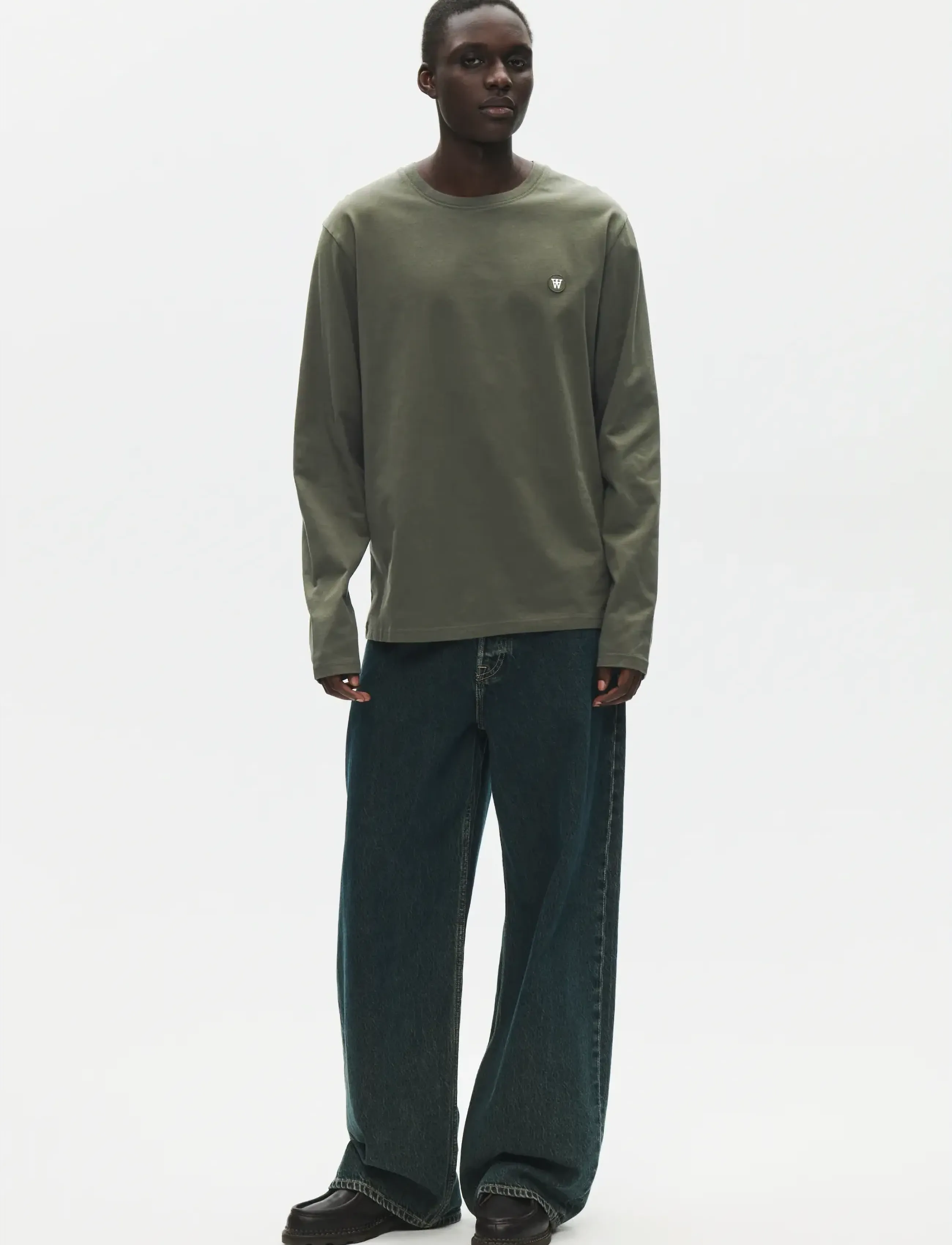 WOOD WOOD - WWAce LS tee 25074 - pikkade varrukatega t-särgid - grape leaf - 2