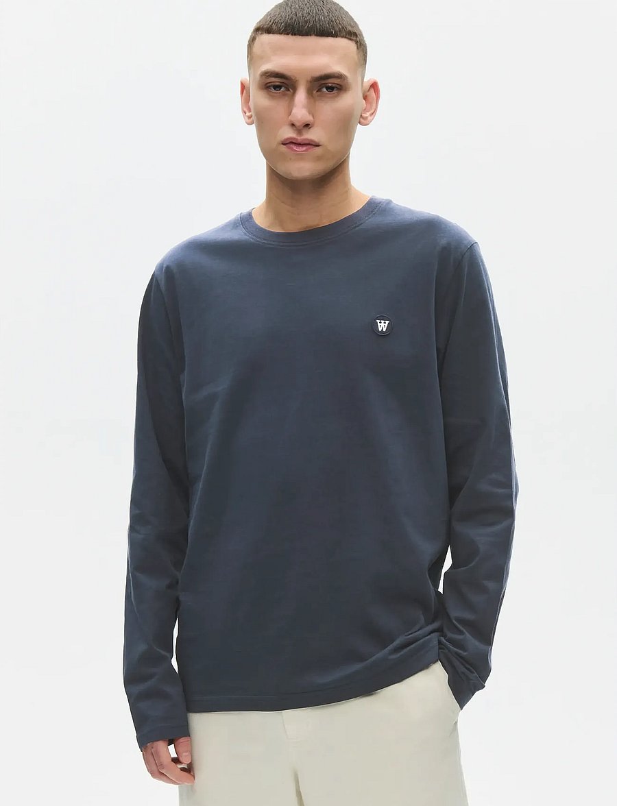 WOOD WOOD - WWAce LS tee 25074 - pikkade varrukatega t-särgid - outer space - 0