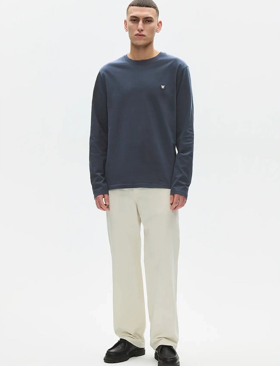 WOOD WOOD - WWAce LS tee 25074 - pikkade varrukatega t-särgid - outer space - 2