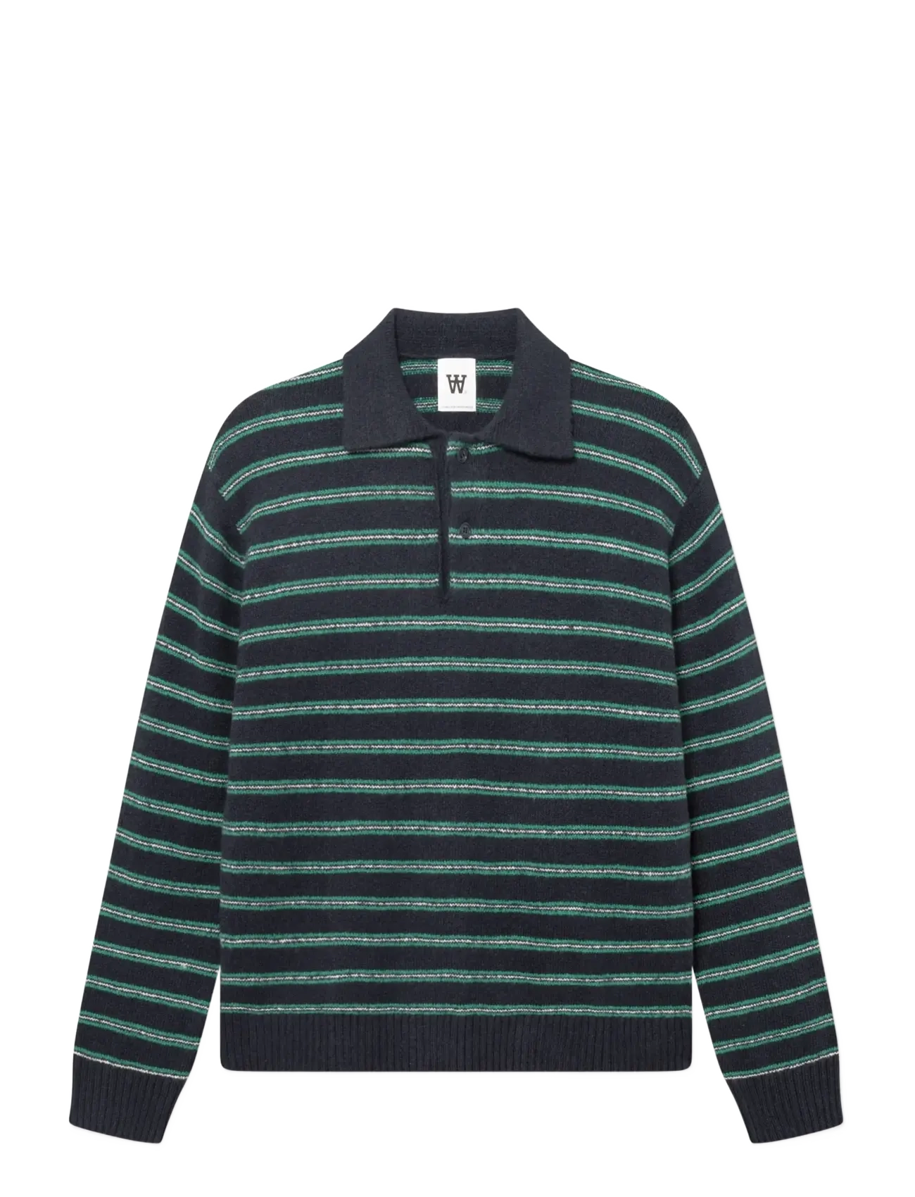 WOOD WOOD WWCalle polo 25517 - Knitwear - SALUTE STRIPE / navy
