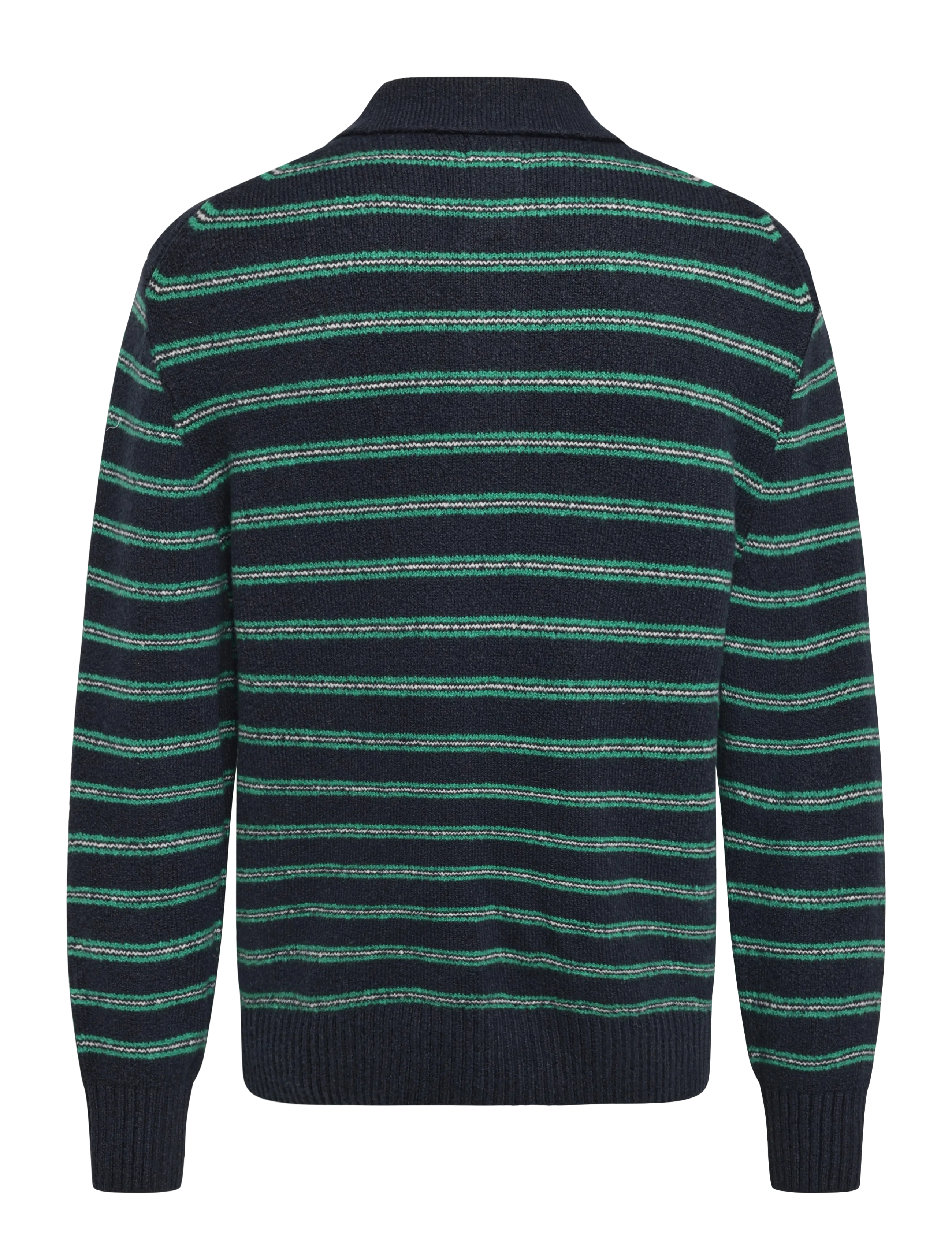 WOOD WOOD - WWCalle polo 25517 - langärmelige strick-polohemden - salute stripe - 2