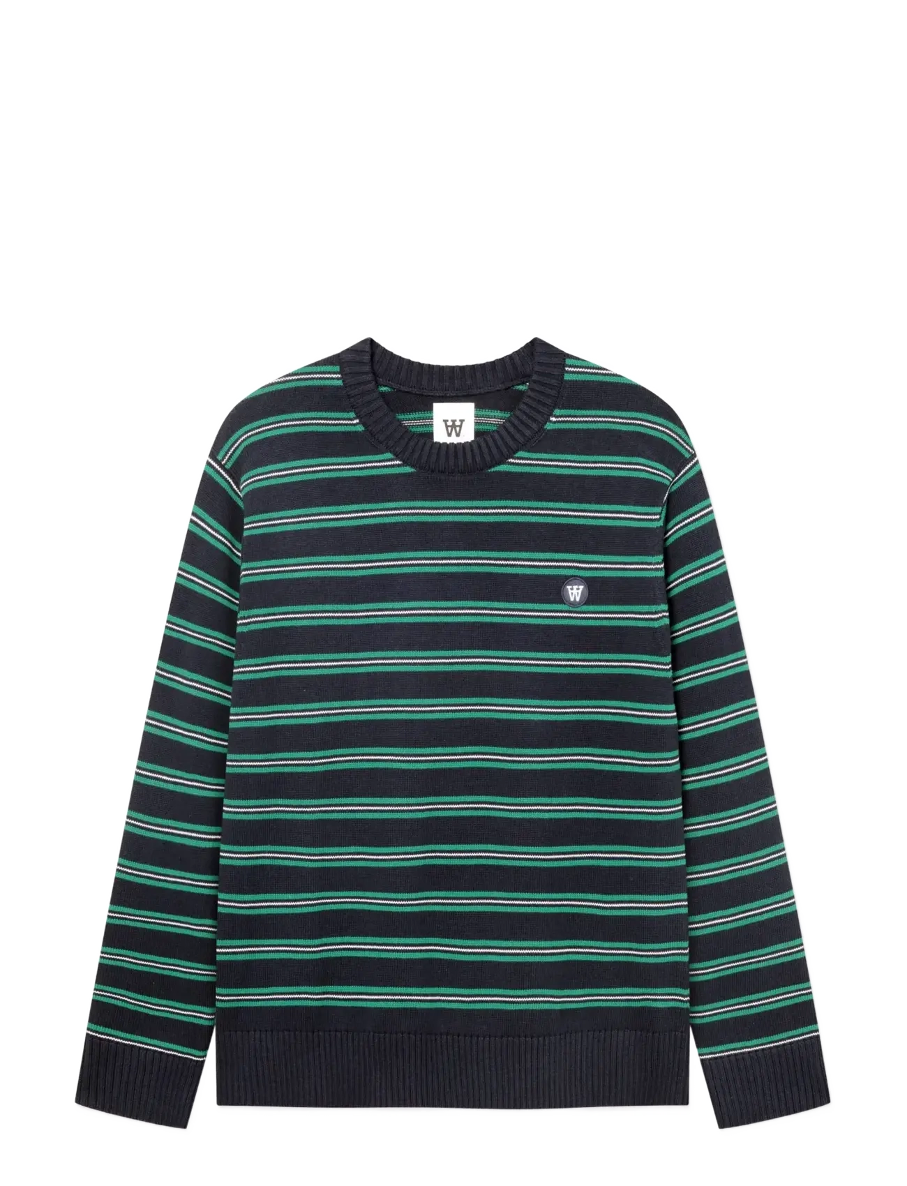 WOOD WOOD WWCalle crew neck 25516 - Strik - SALUTE STRIPE / navy