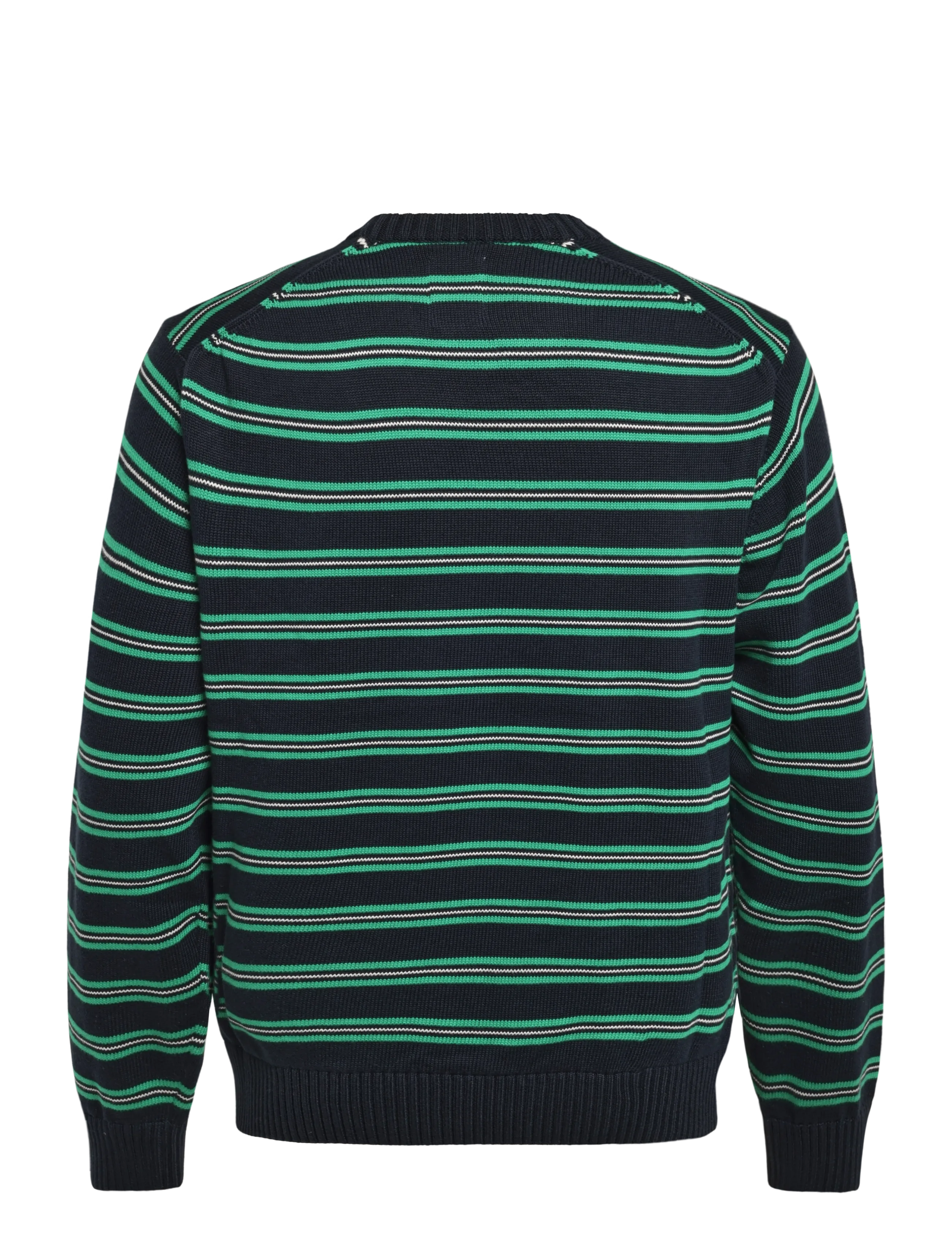 WOOD WOOD - WWCalle crew neck 25516 - round necks - salute stripe - 2