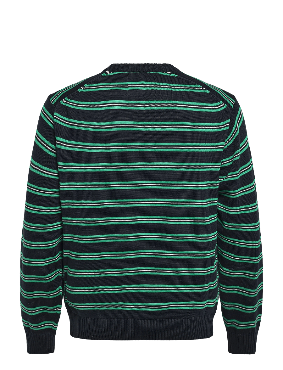 WOOD WOOD - WWCalle crew neck 25516 - round necks - salute stripe - 2