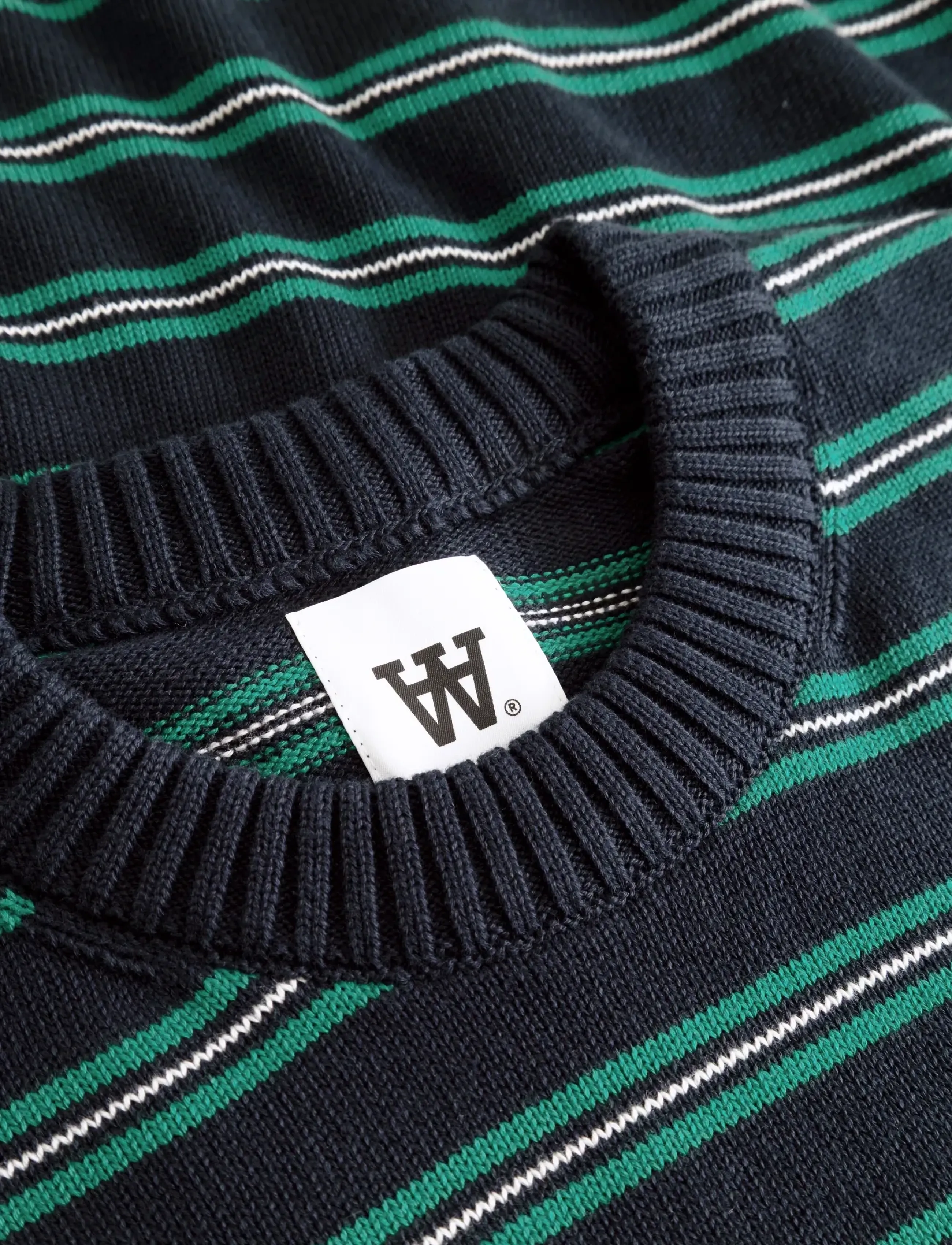WOOD WOOD - WWCalle crew neck 25516 - salute stripe - 5