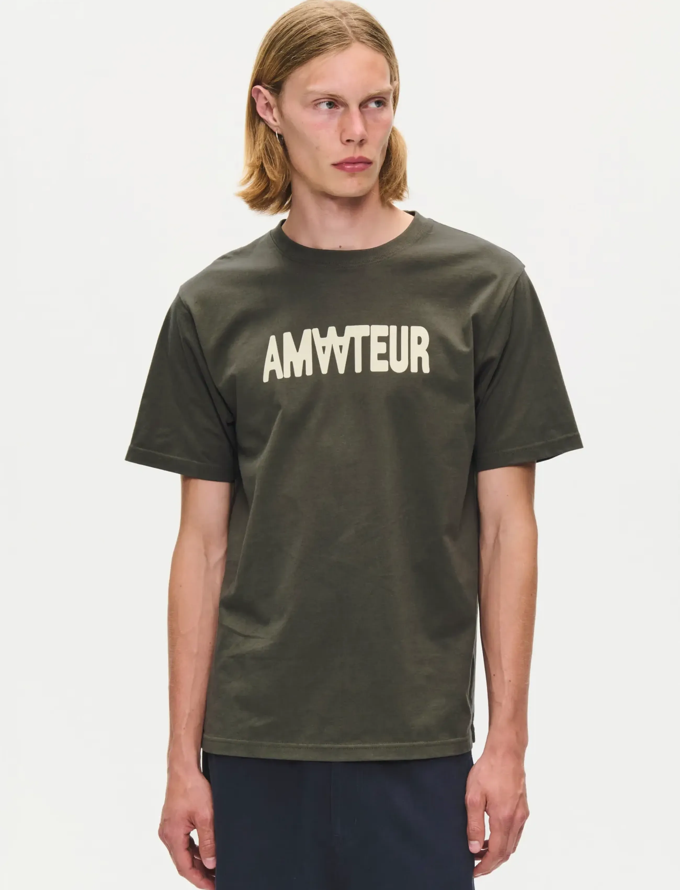 WOOD WOOD WWAce amateur tee 25537 - Kleidung - DEEP DEPTHS / khaki/green