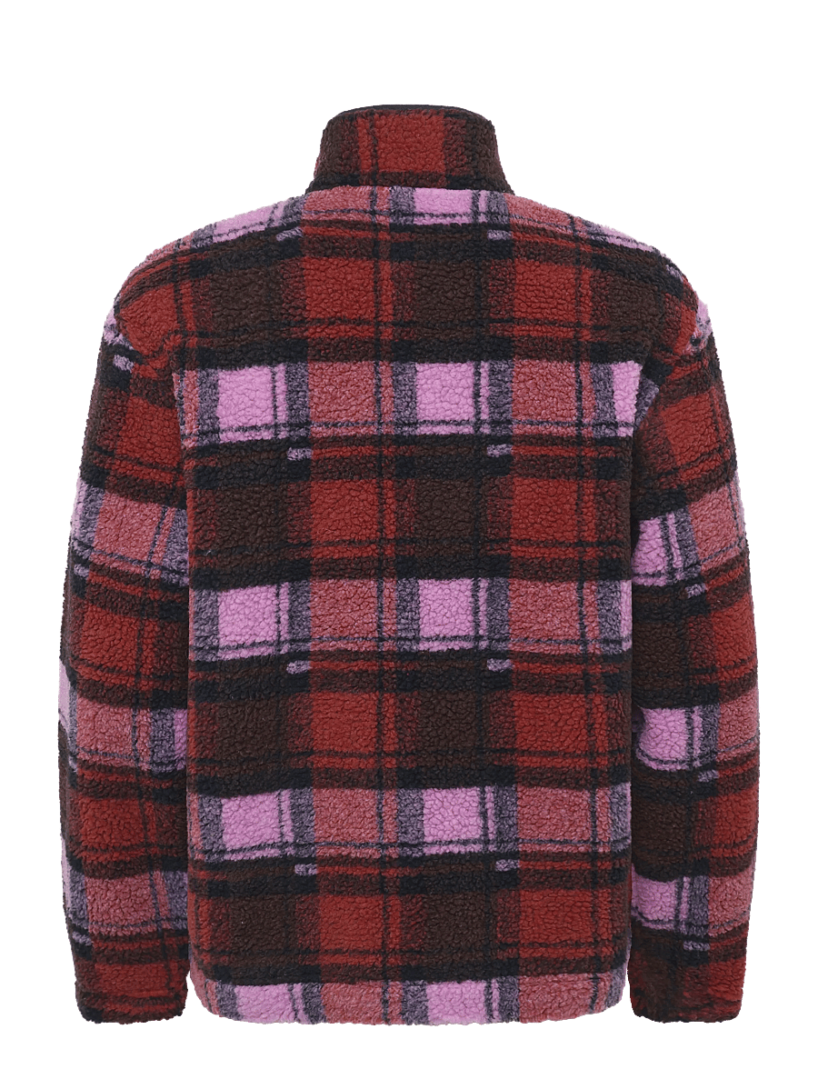 WOOD WOOD - WWMitchel zipper 25522 - teddytröjor - rosewood check - 2