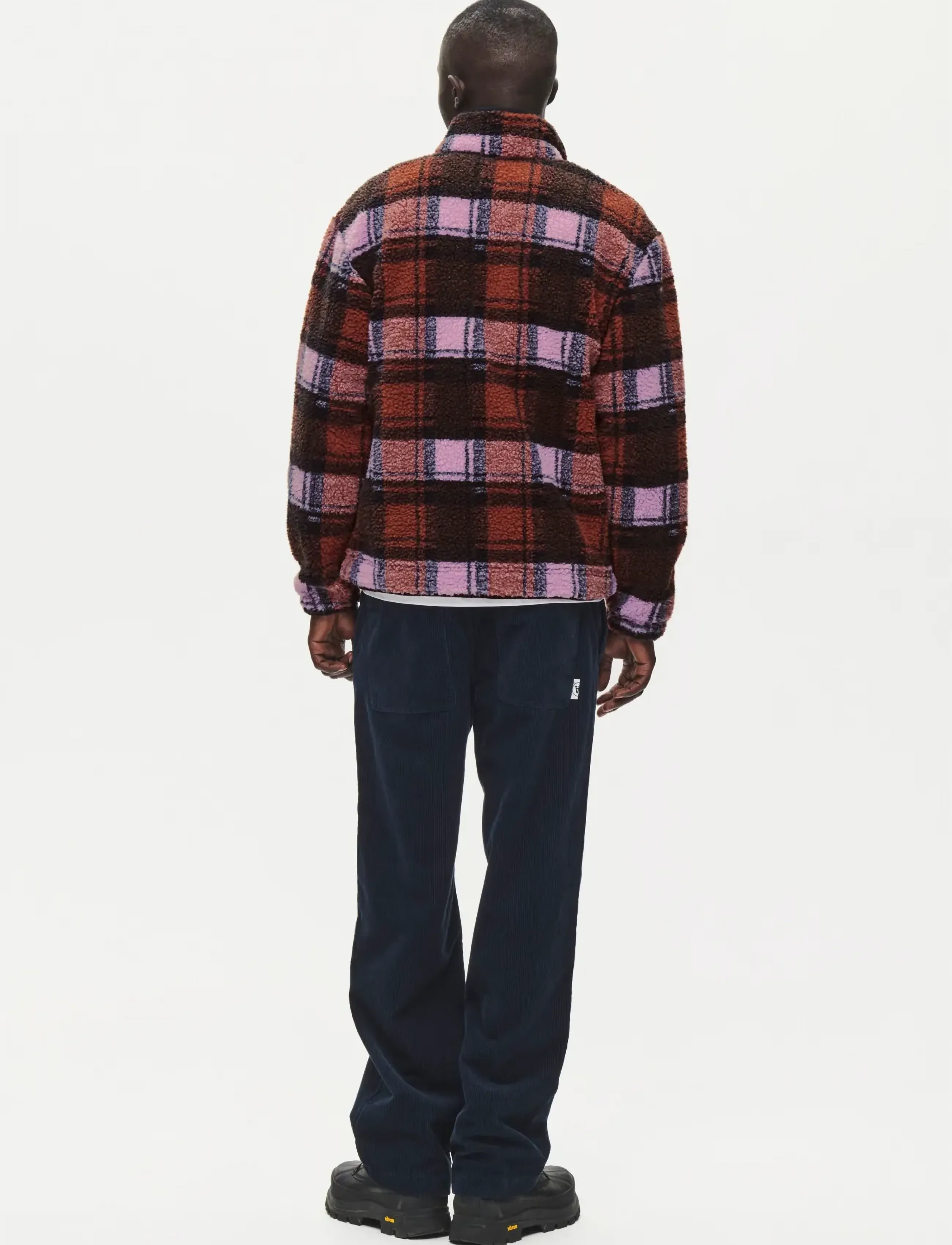 WOOD WOOD - WWMitchel zipper 25522 - rosewood check - 3