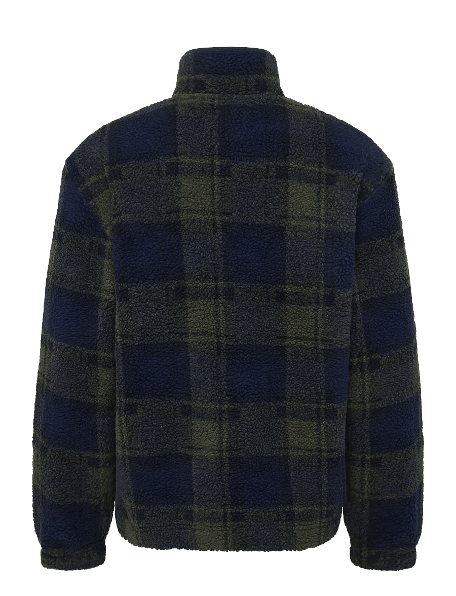 WOOD WOOD - WWMitchel zipper 25522 - fleece-pullover - salute check - 2