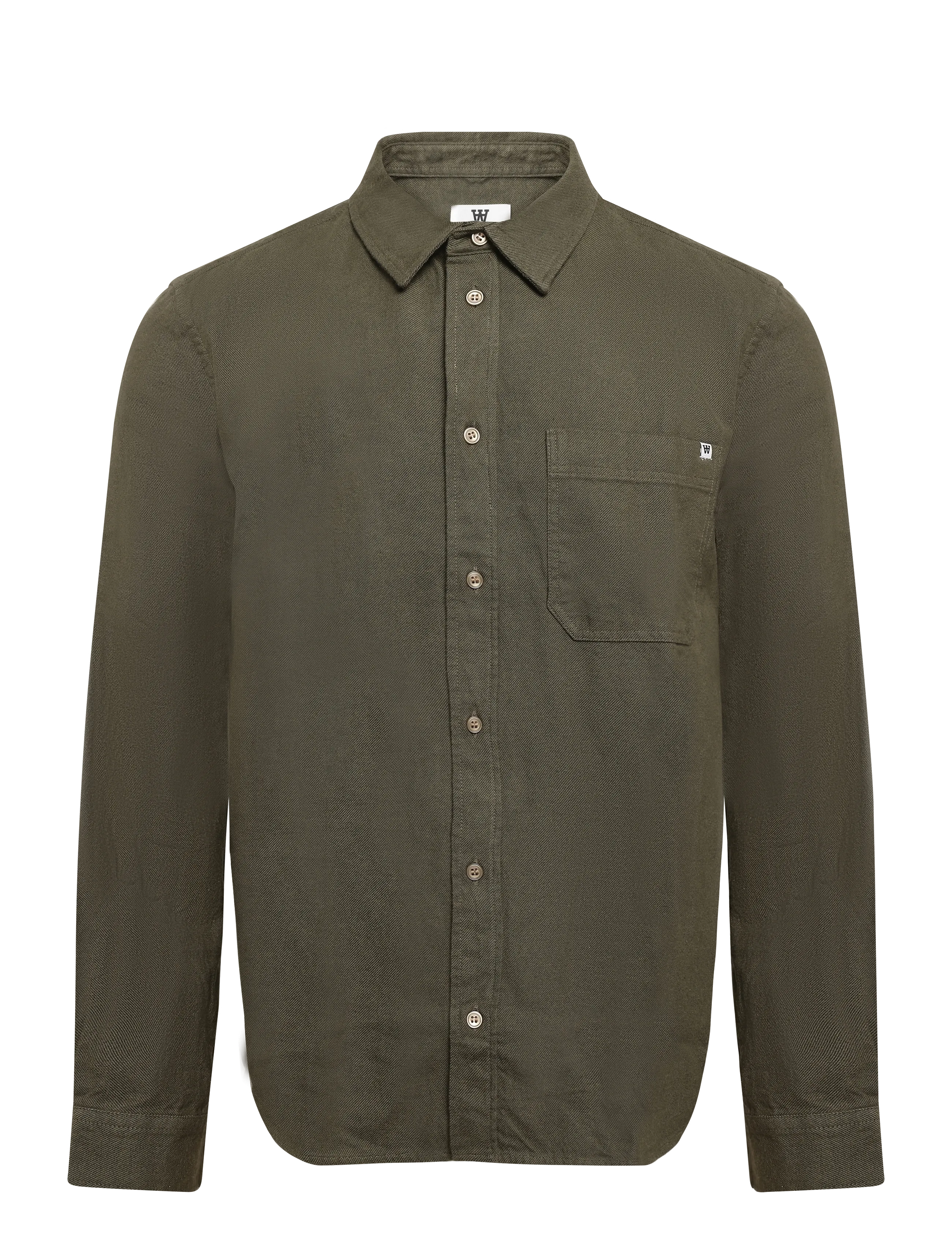 WOOD WOOD WWAdrian shirt 25509 - Skjorter - BRINDLE / khaki/green