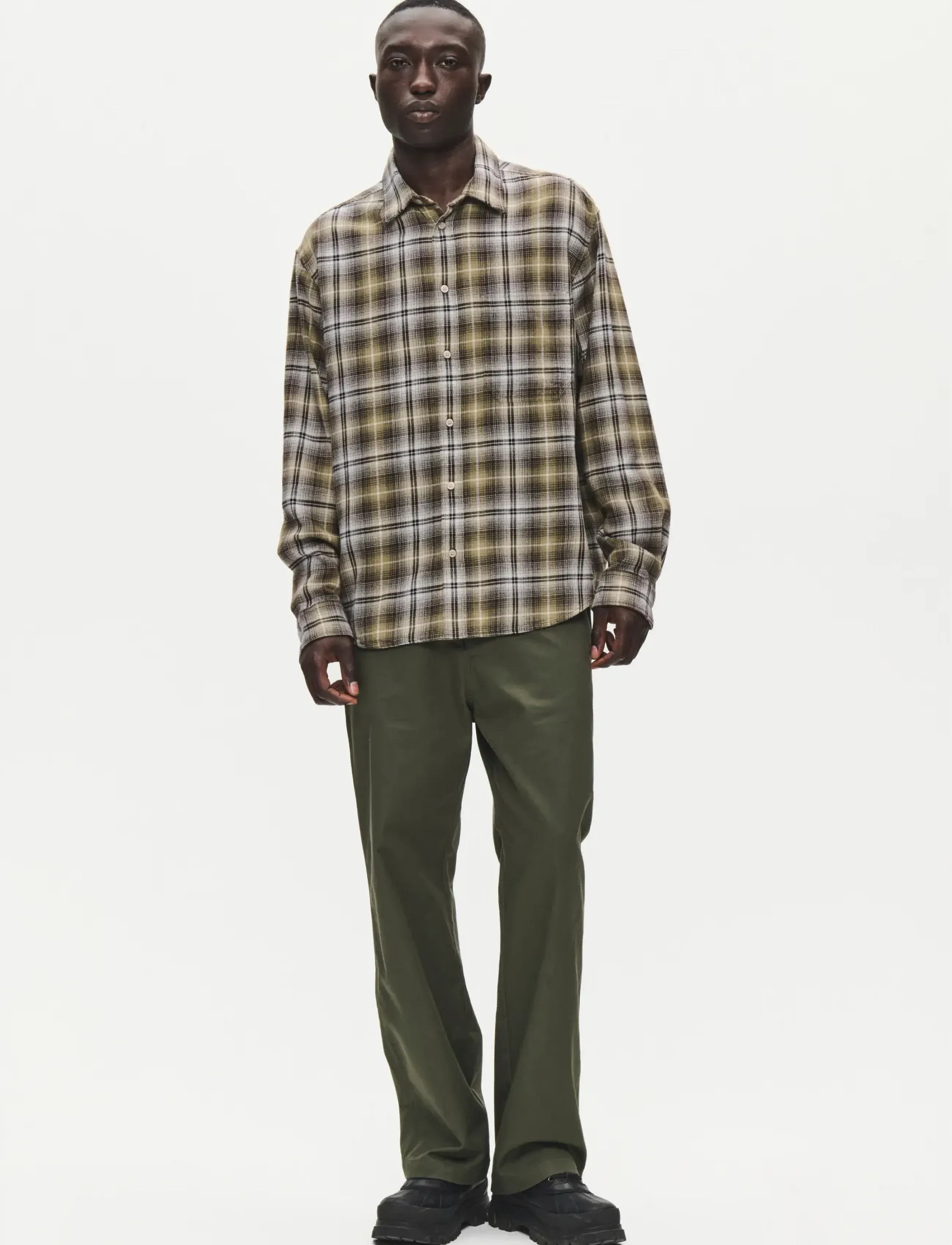 WOOD WOOD - WWCooper shirt 25511 - silver birch multi check - 2