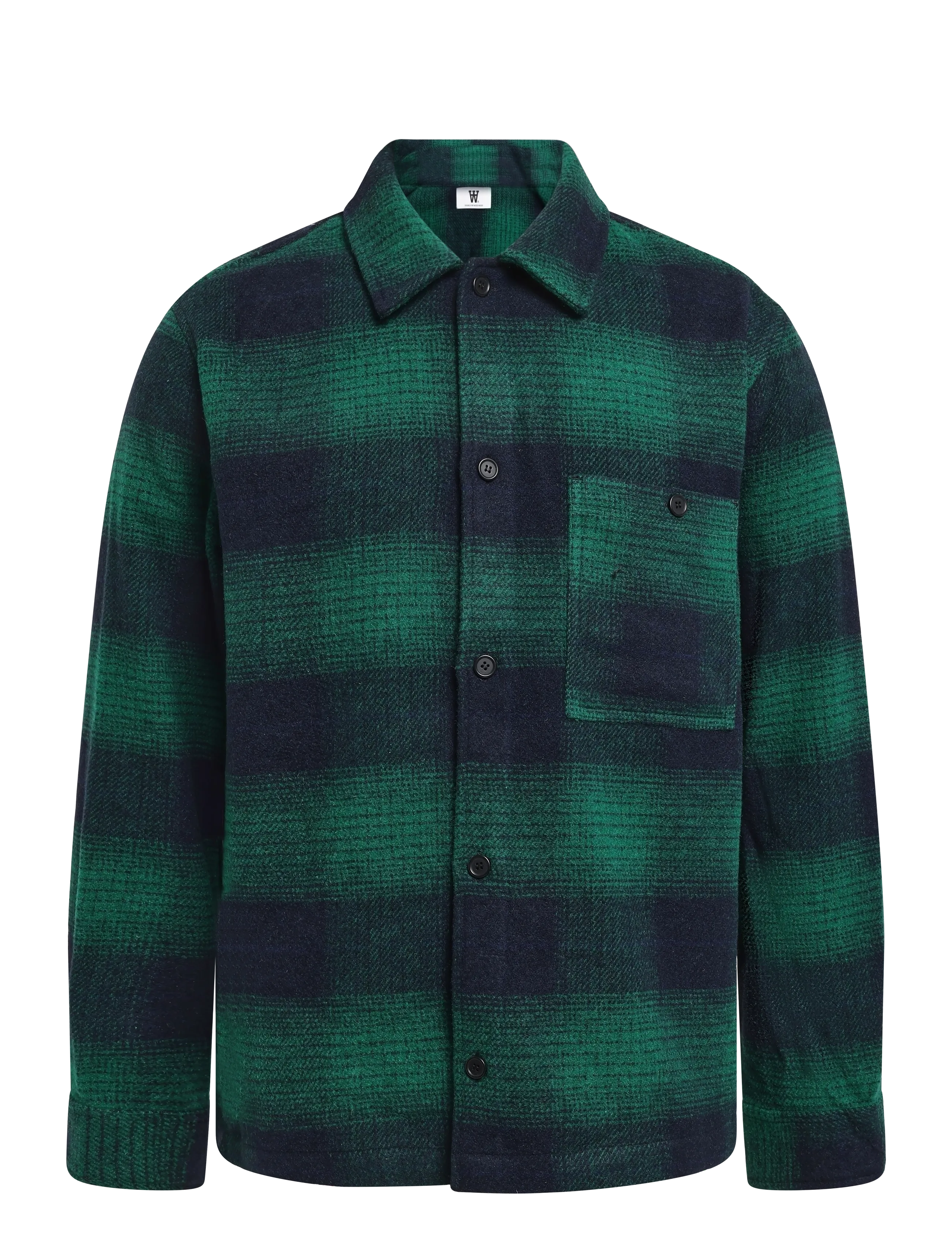 WOOD WOOD WWClay overshirt 25520 - Wood Wood Double A - LUSH MEADOW CHECK / green