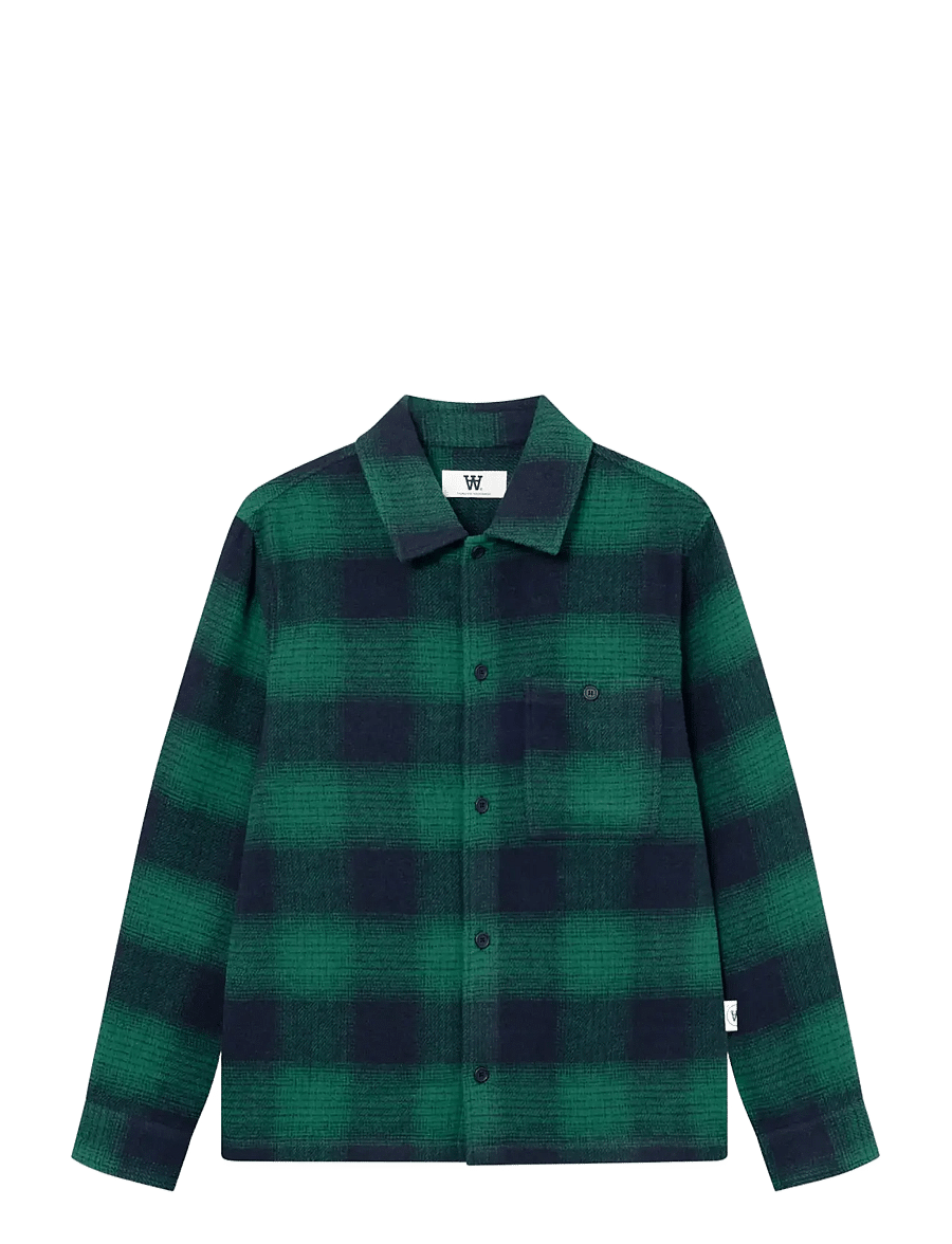 WOOD WOOD - WWClay overshirt 25520 - lush meadow check - 1