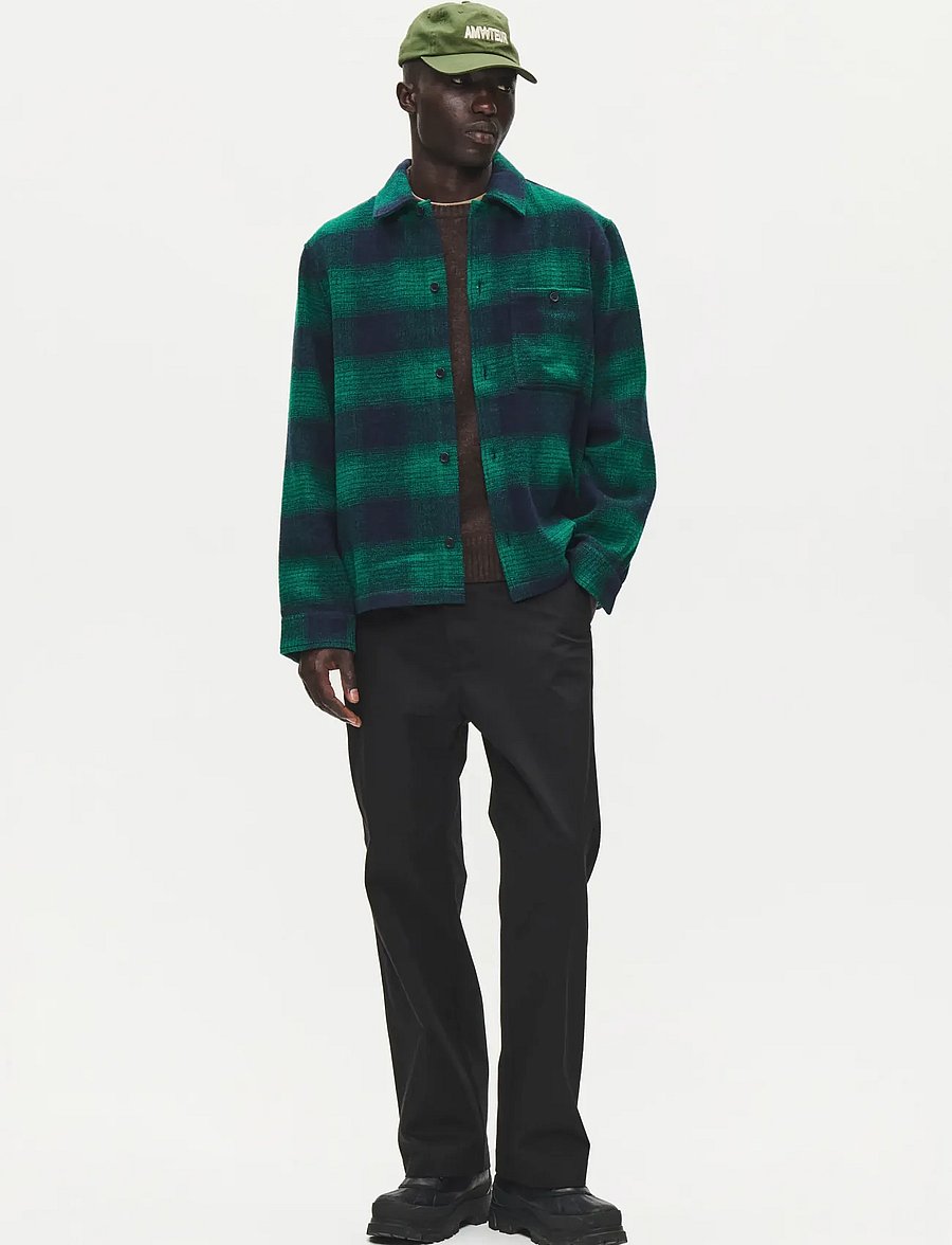 WOOD WOOD - WWClay overshirt 25520 - lush meadow check - 2