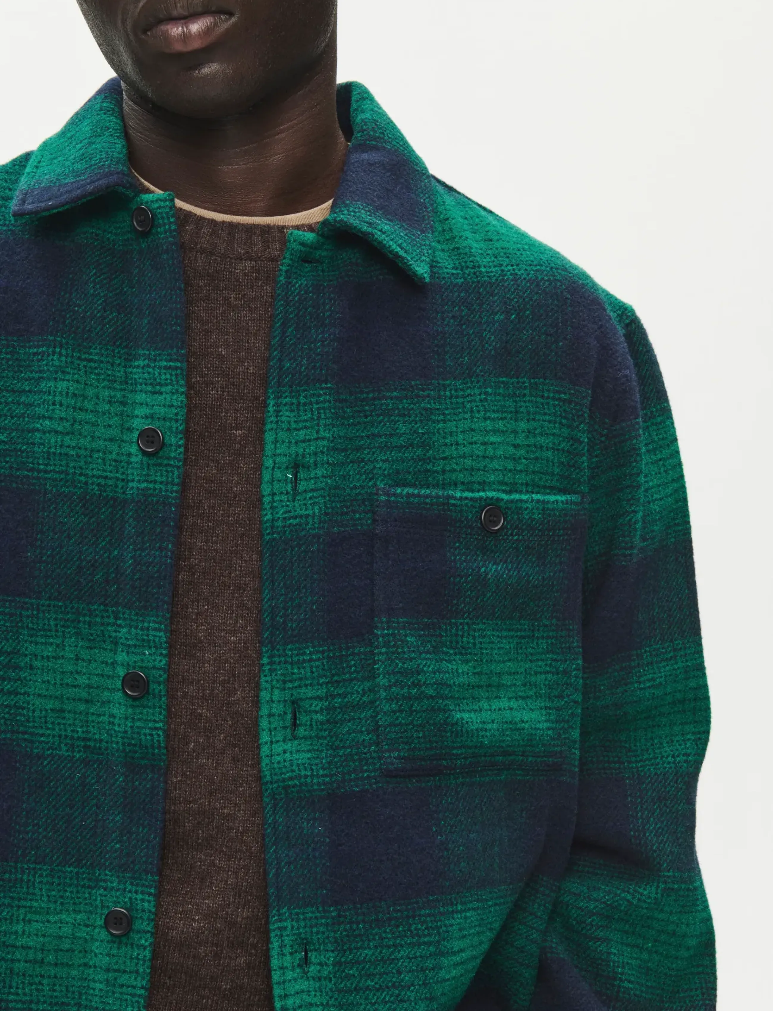 WOOD WOOD - WWClay overshirt 25520 - lush meadow check - 4