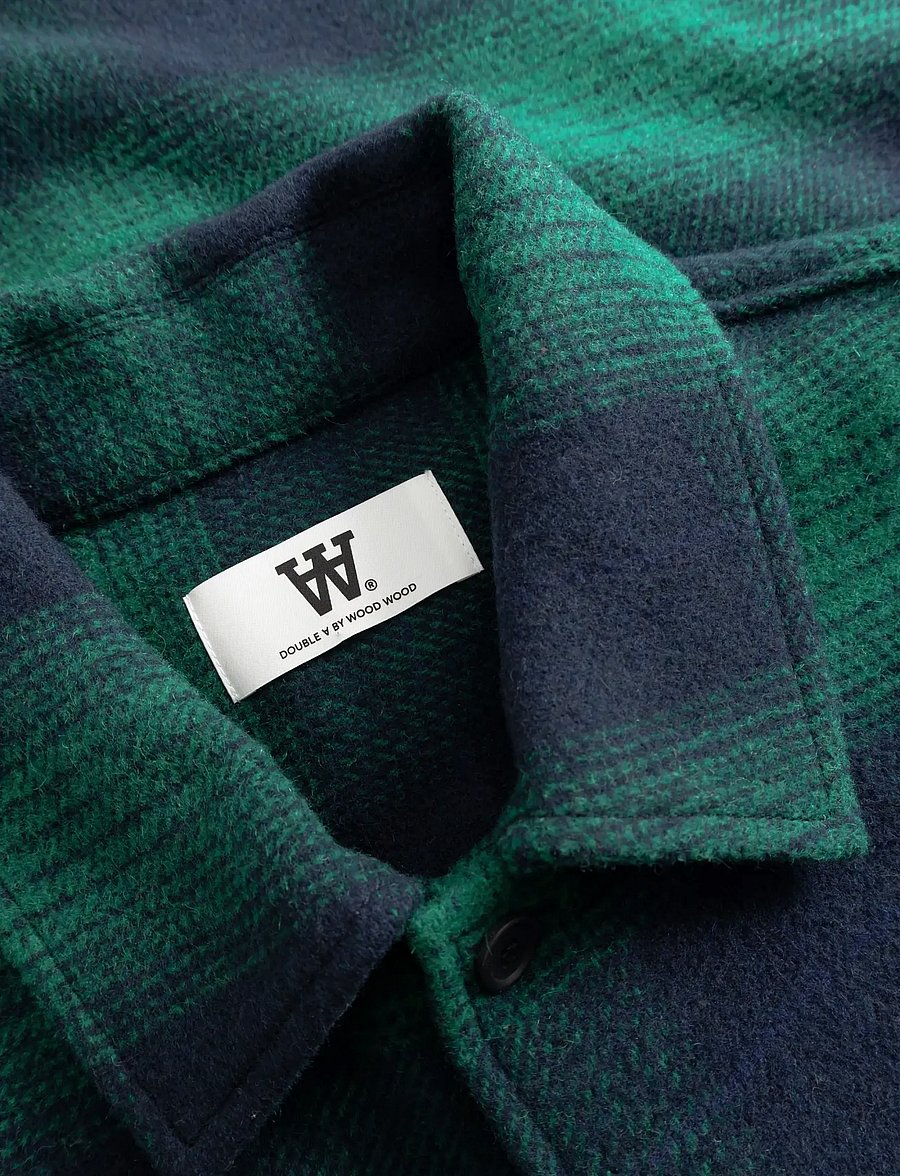 WOOD WOOD - WWClay overshirt 25520 - lush meadow check - 5