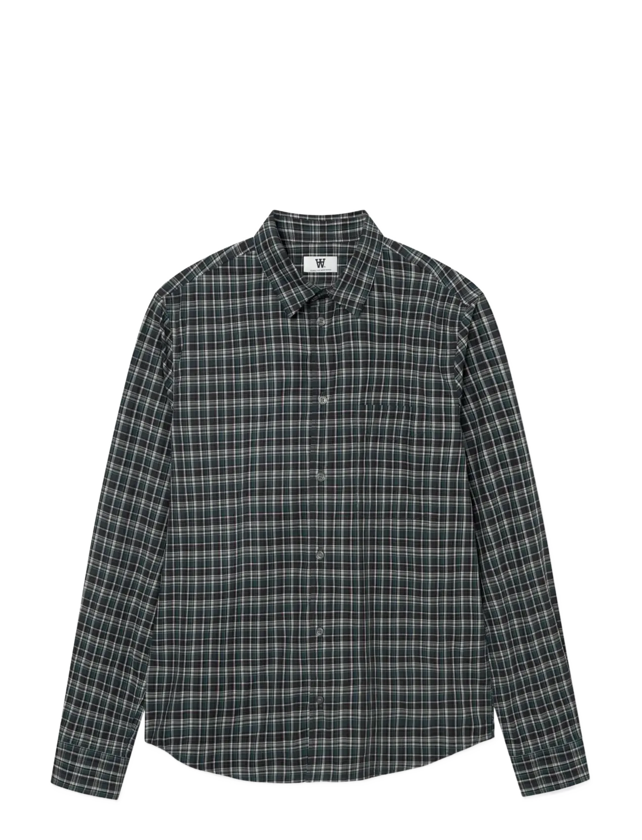 WOOD WOOD - WWAdrian ch shirt 25444 - fudge check - 1
